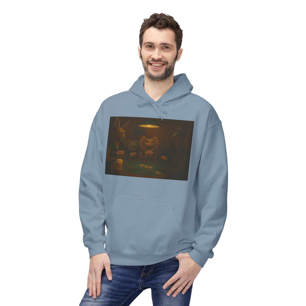 Australian Animals Playing Poker Hoodie