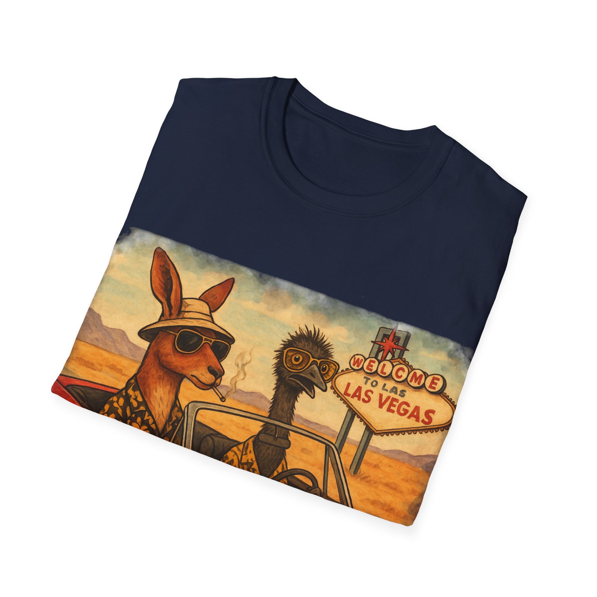 Fear and Loathing T-Shirt  Aussie Style with Kangaroo and Emu