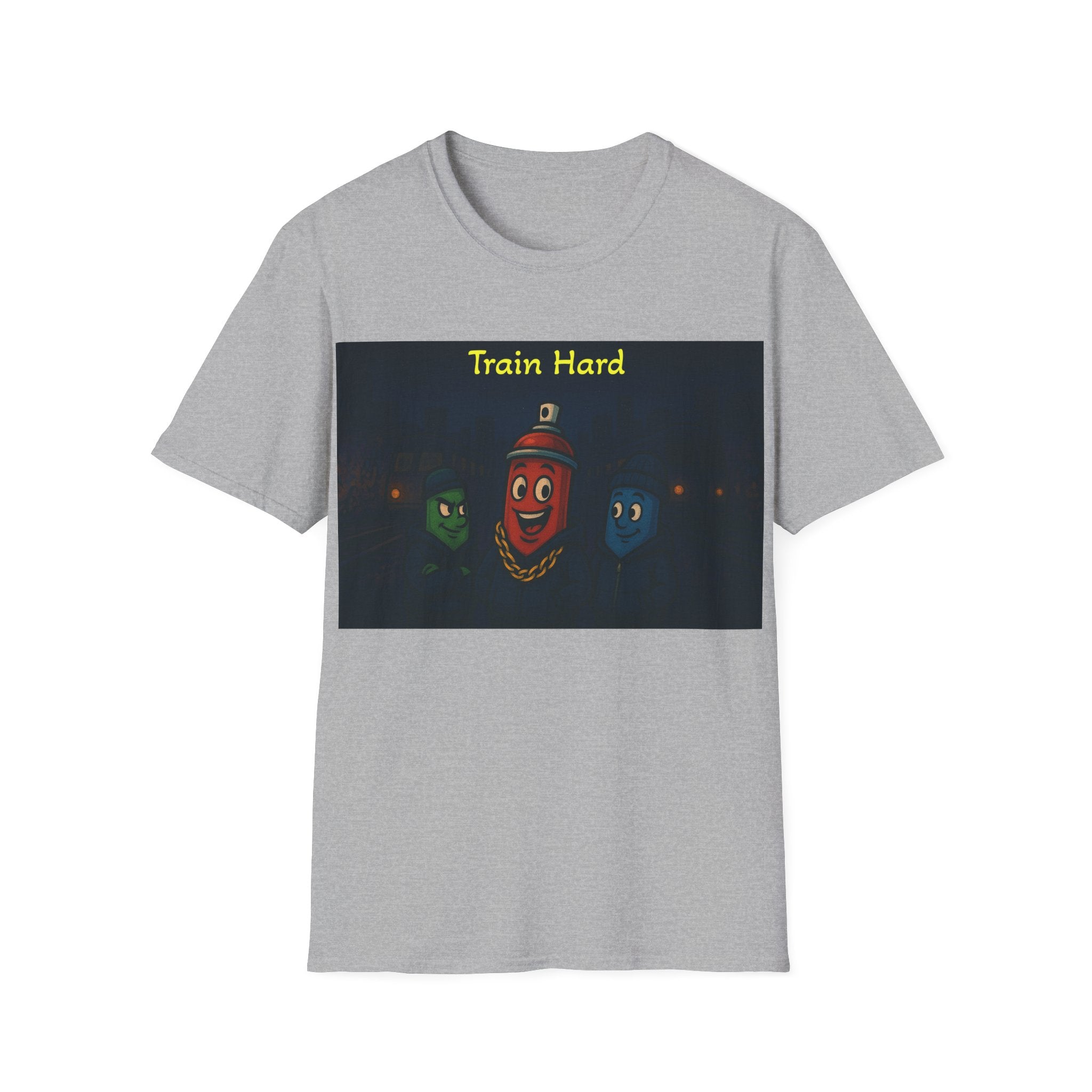 Graffiti Can 'Train Hard' T shirt