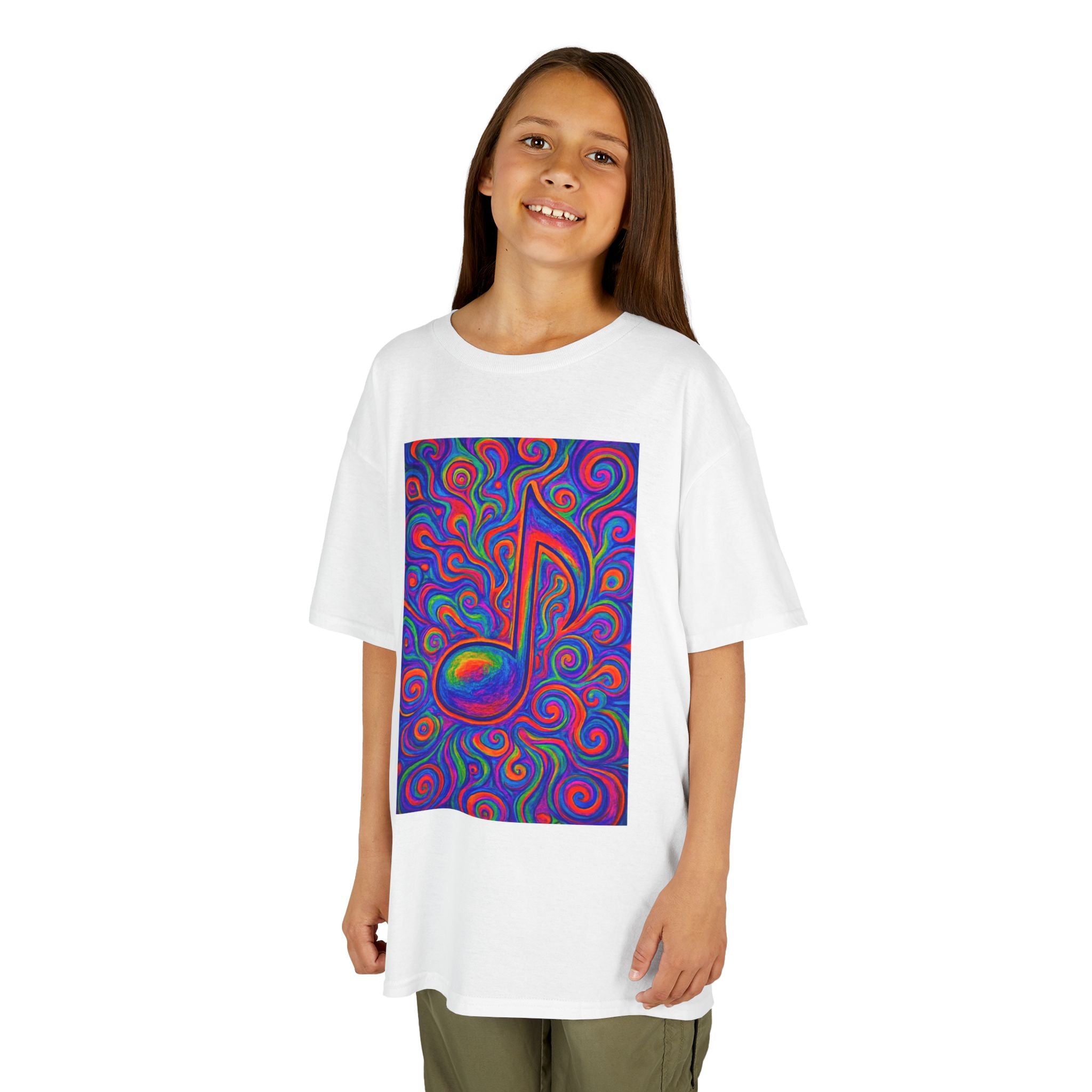 Kids T-Shirt — Colorful Music Note Tee