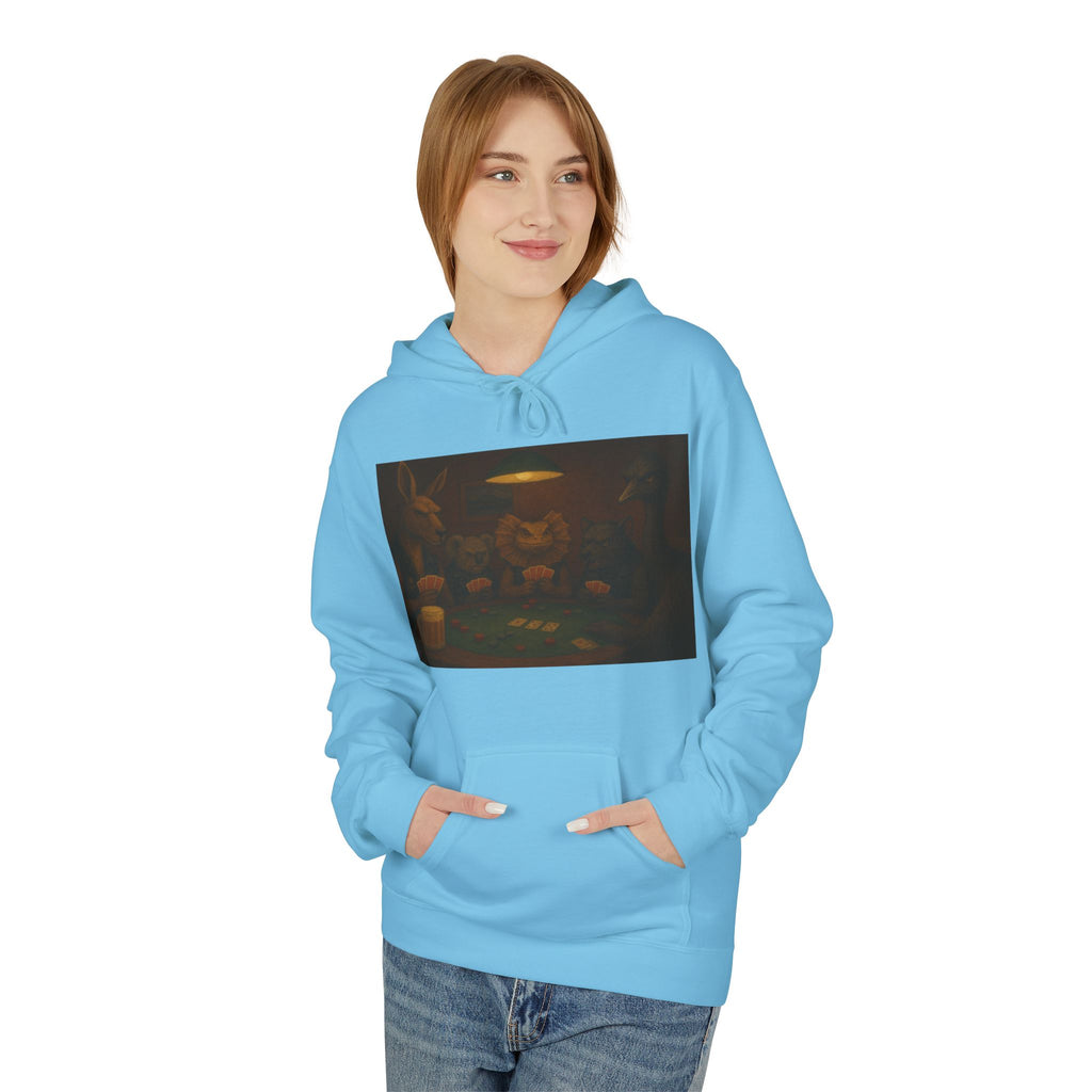 Australian Animals Playing Poker Hoodie