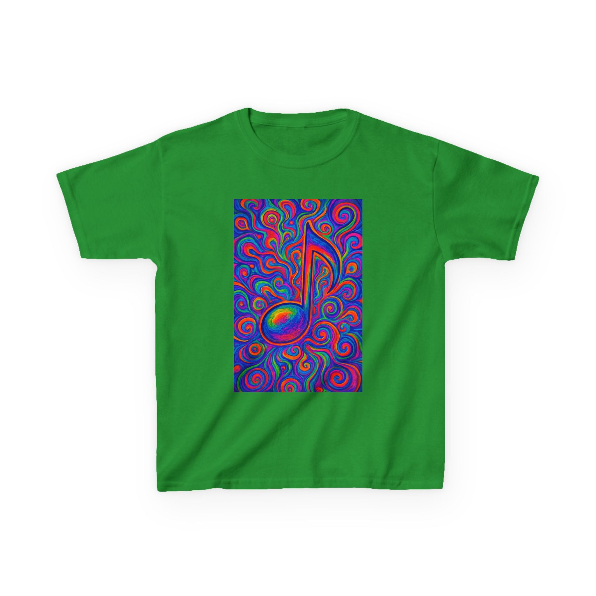 Kids T-Shirt — Colorful Music Note Tee