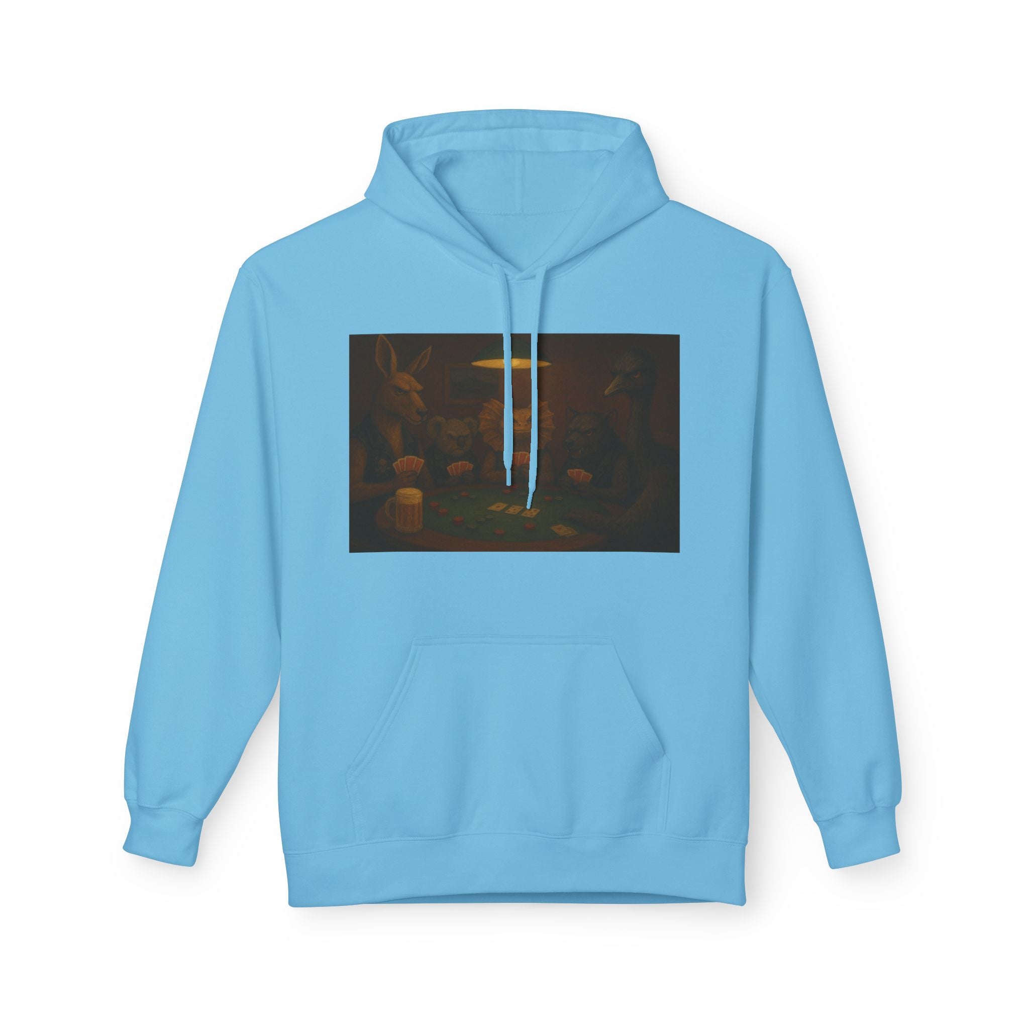 Australian Animals Playing Poker Hoodie