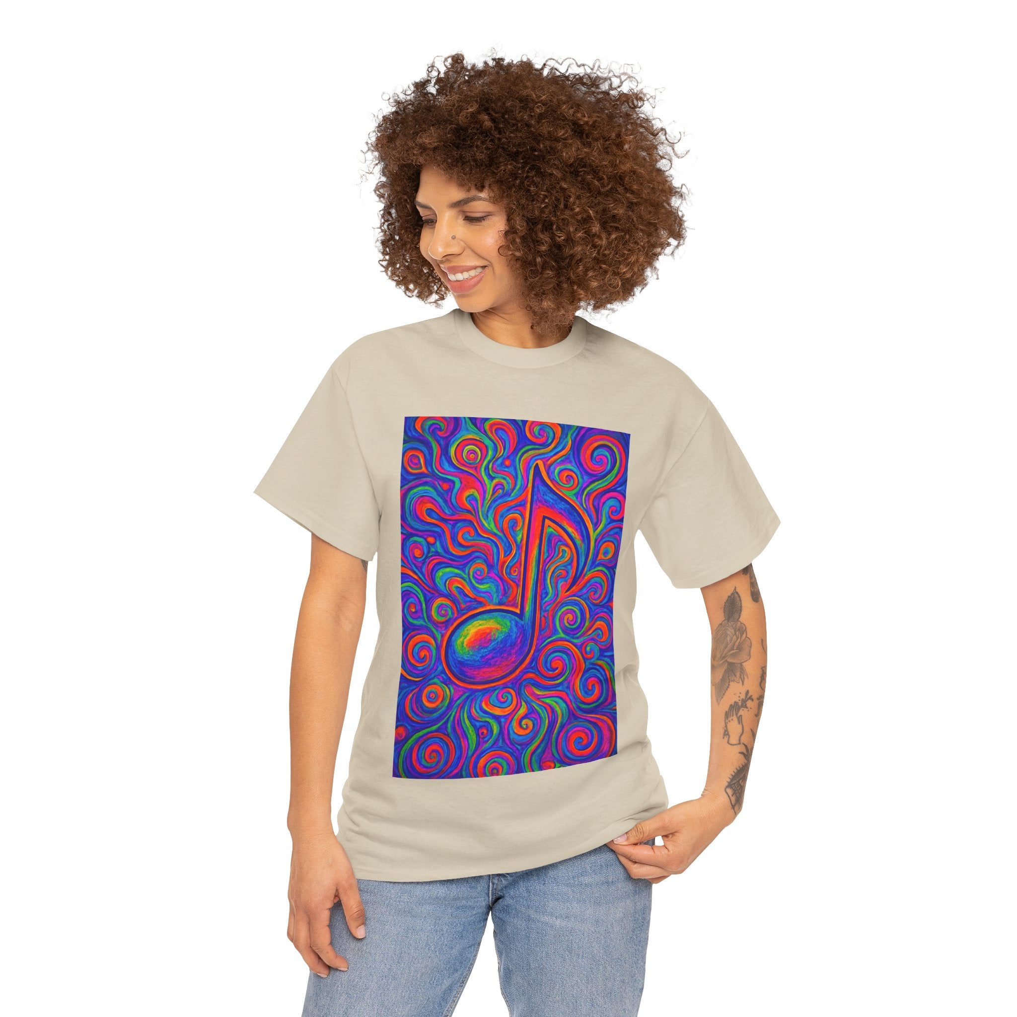 Psychedelic Music Note T-shirt