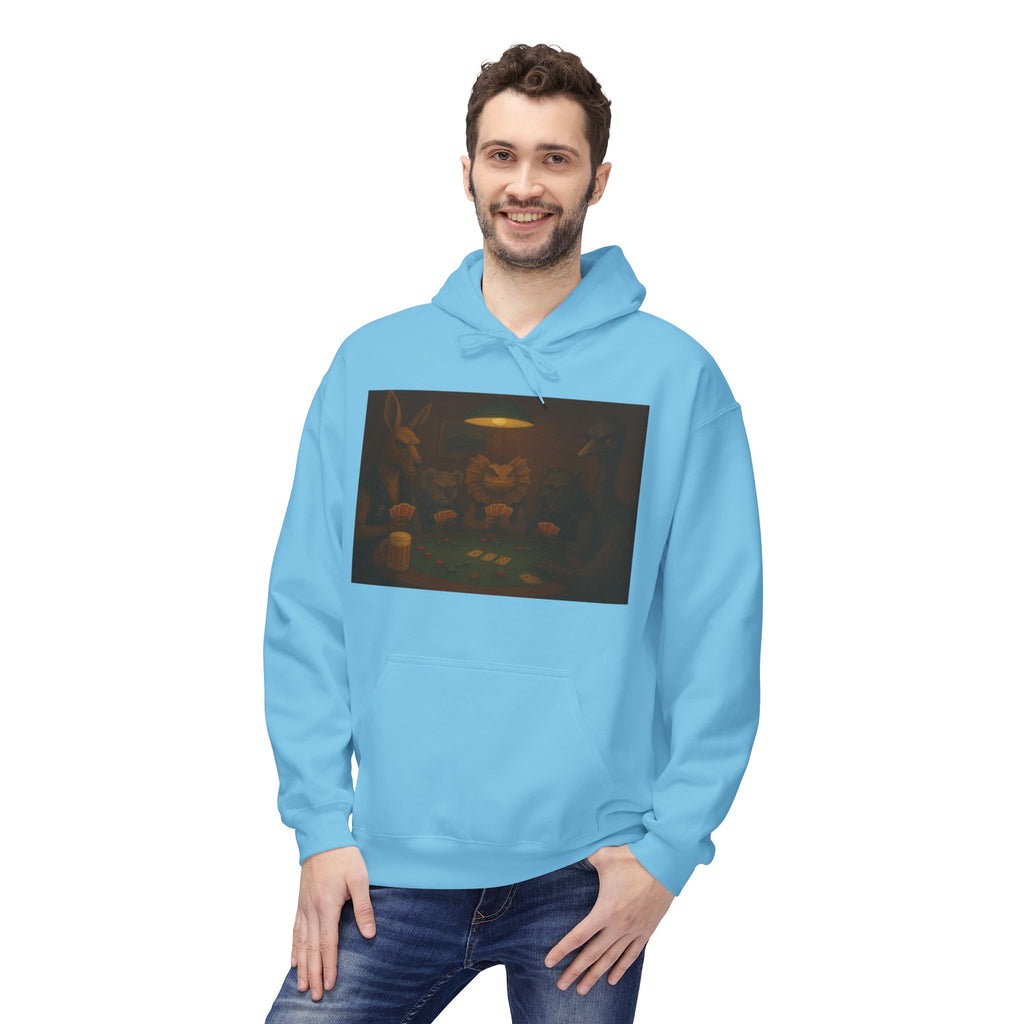Australian Animals Playing Poker Hoodie
