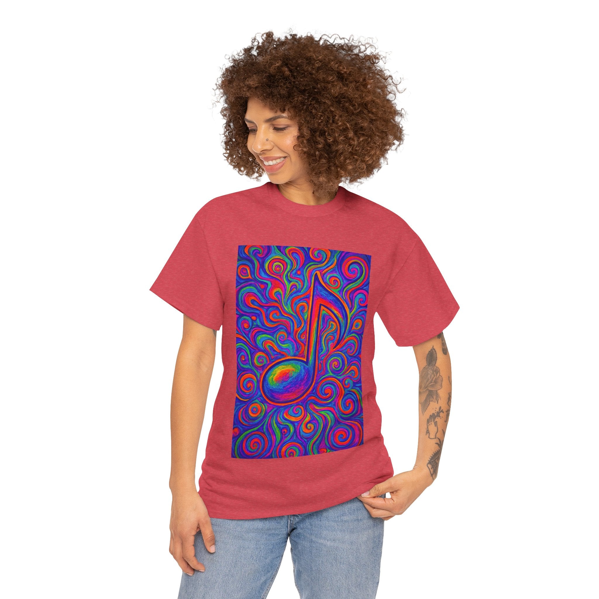 Psychedelic Music Note T-shirt