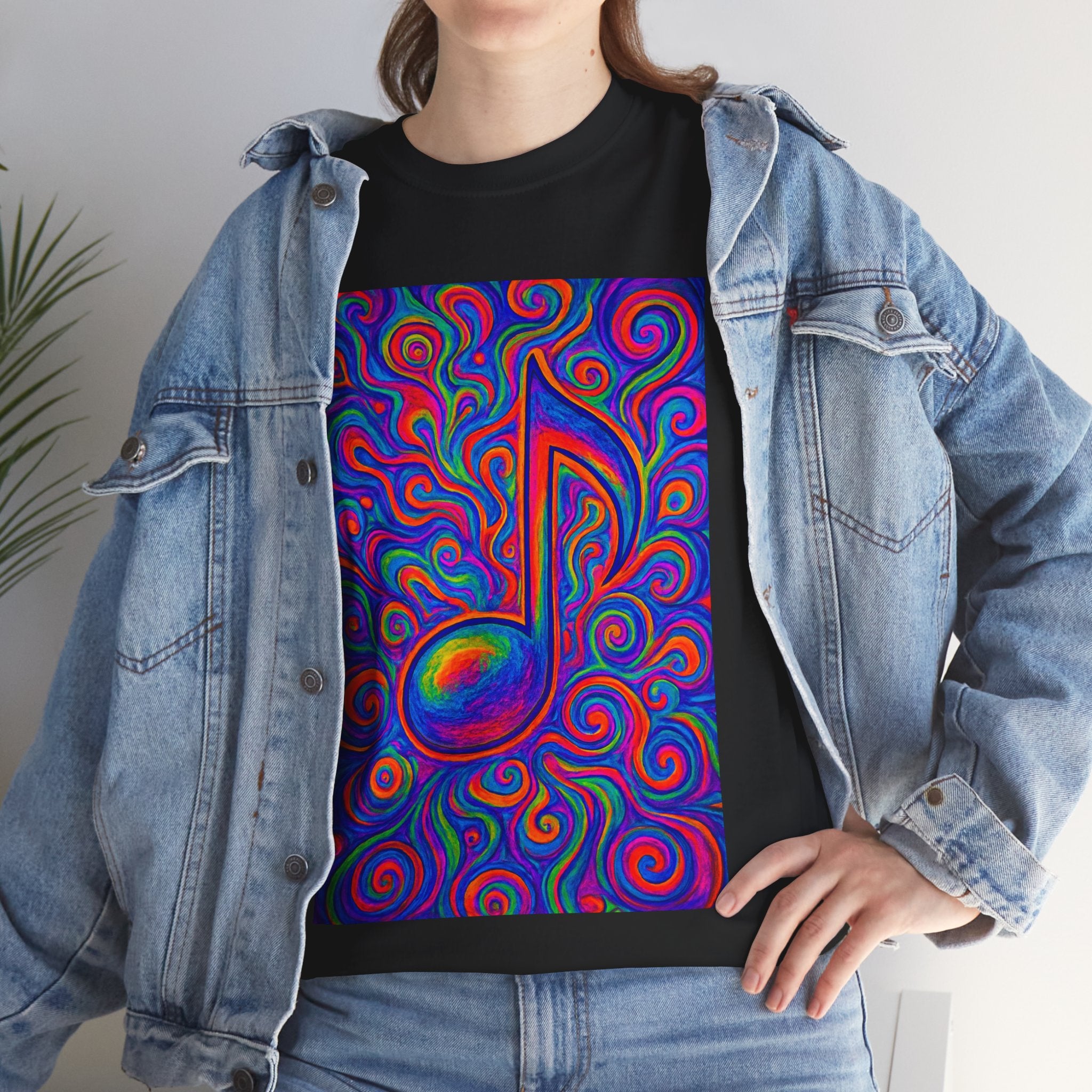 Psychedelic Music Note T-shirt