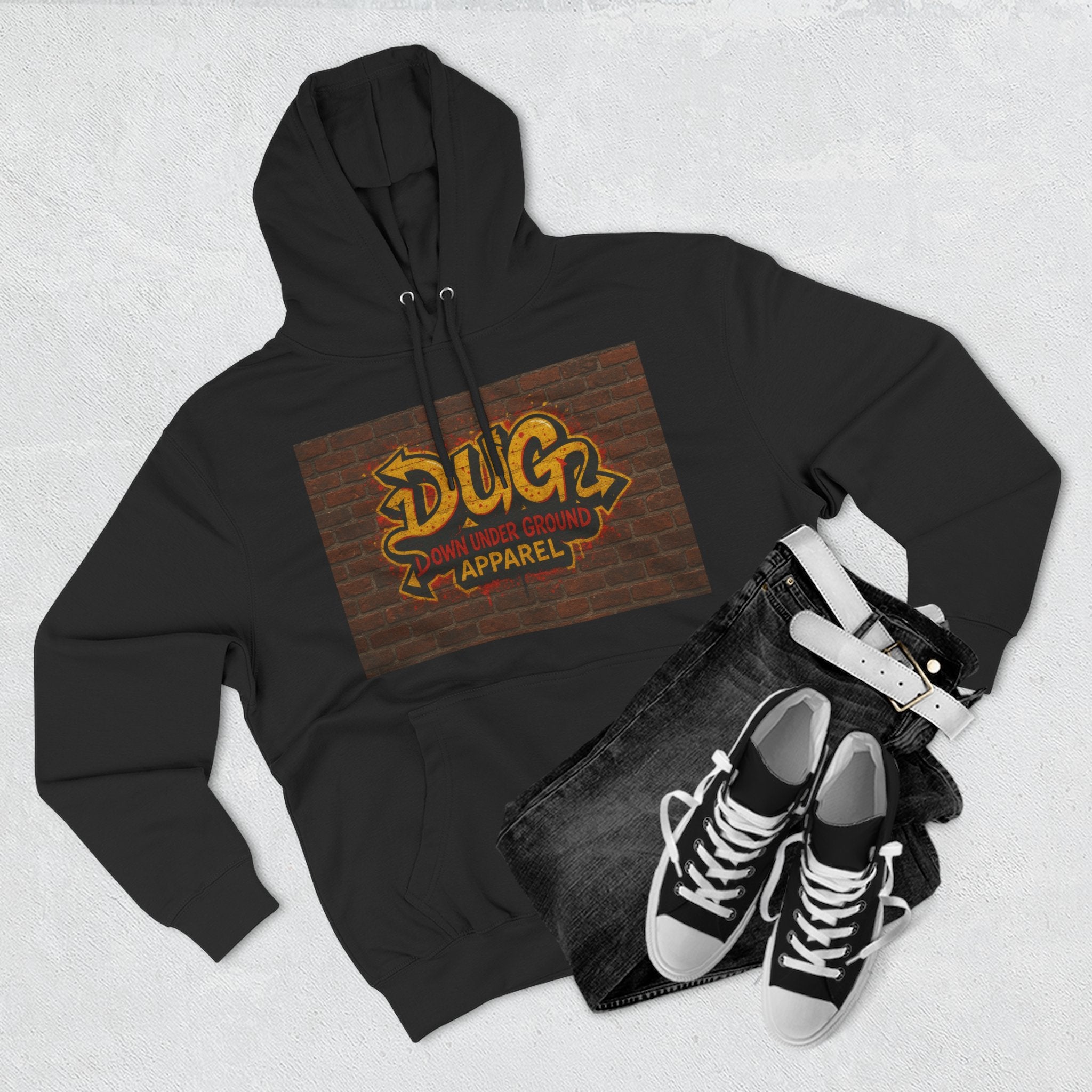 Down Under Ground Graffiti Hip Hop Hoodie