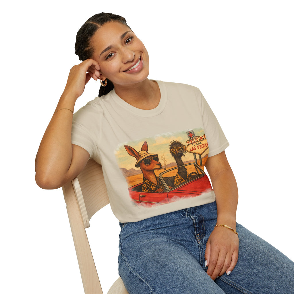 Fear and Loathing T-Shirt  Aussie Style with Kangaroo and Emu