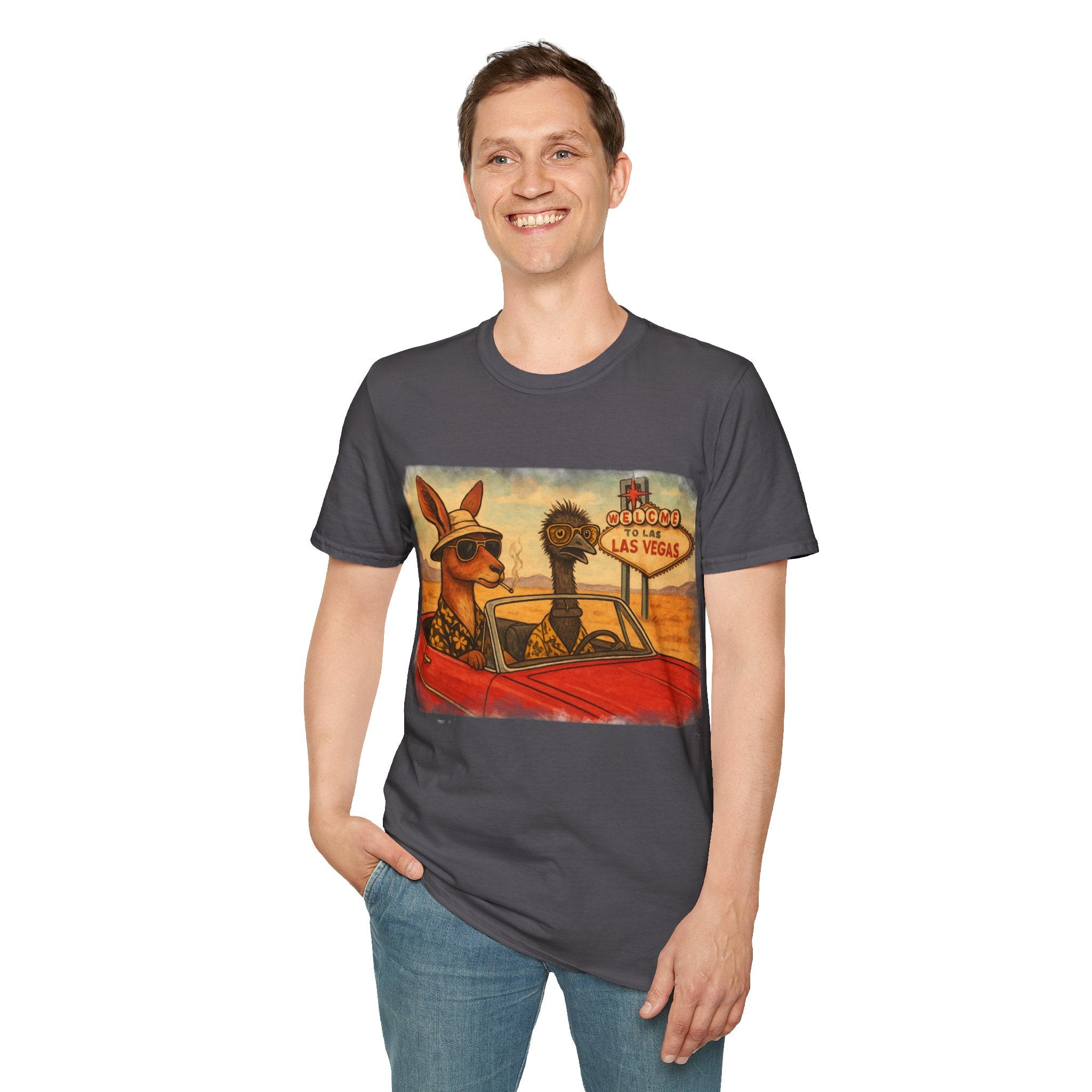Fear and Loathing T-Shirt  Aussie Style with Kangaroo and Emu