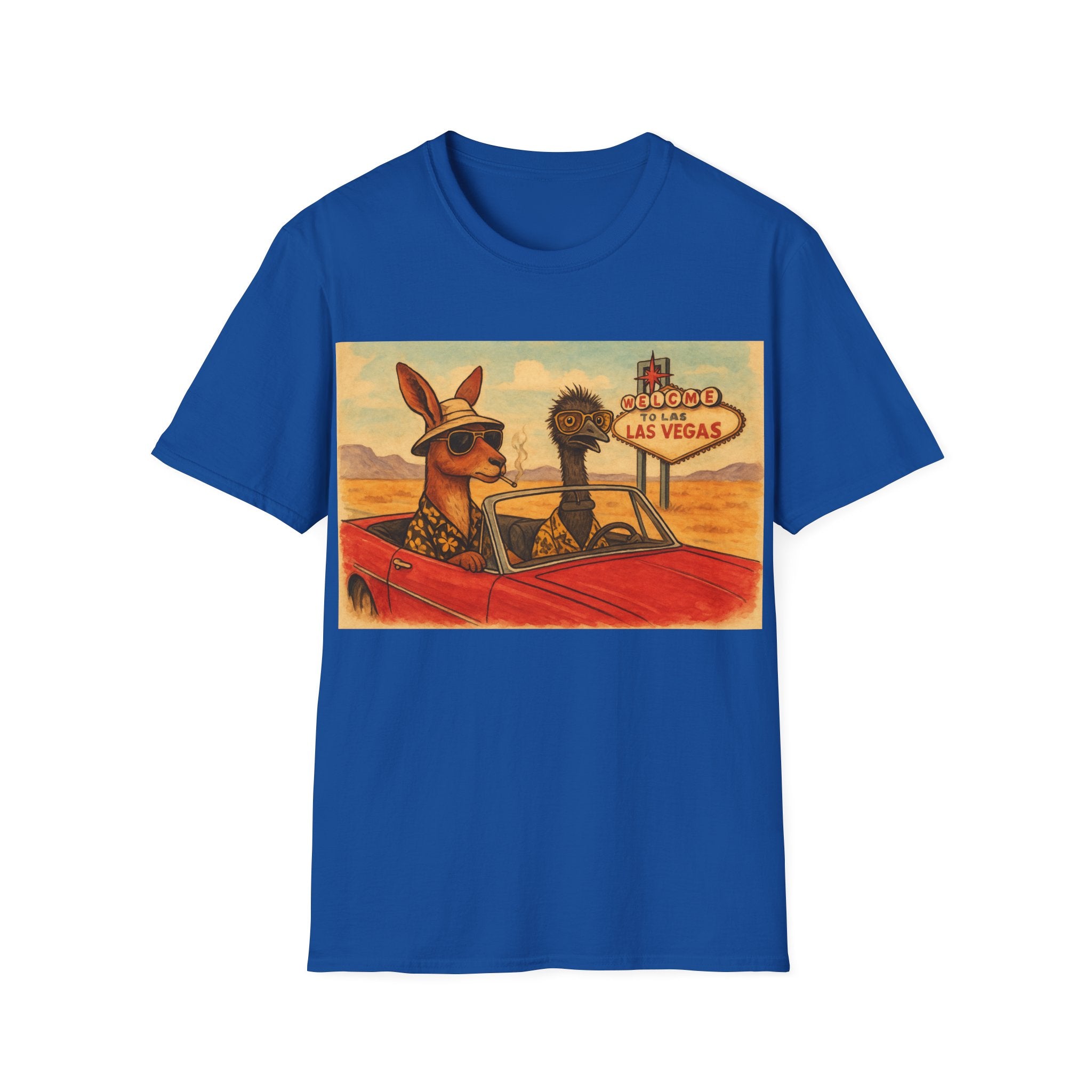 Fear and Loathing T-Shirt  Aussie Style with Kangaroo and Emu