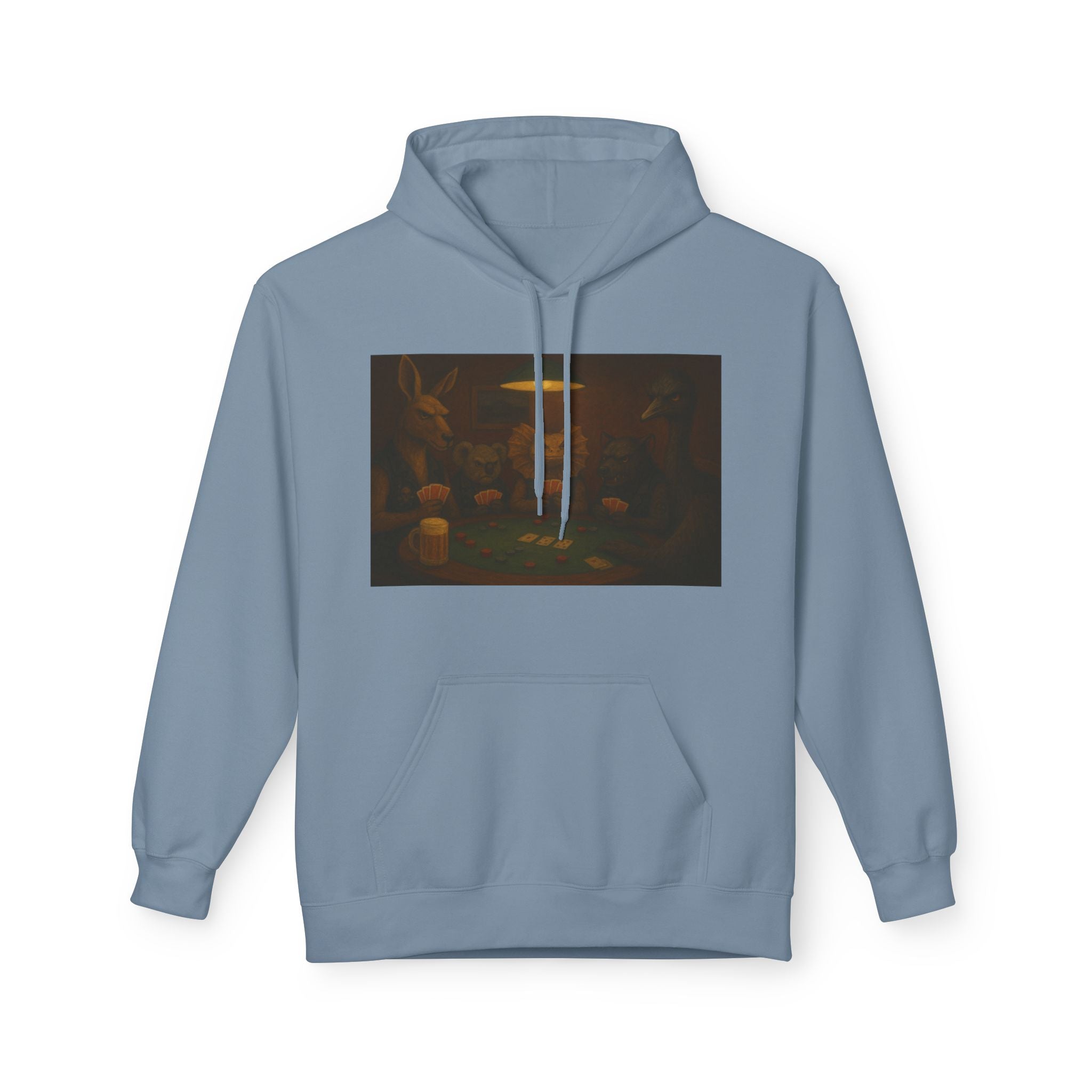 Australian Animals Playing Poker Hoodie