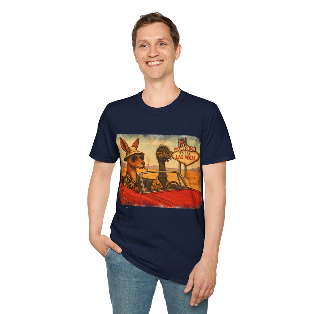Fear and Loathing T-Shirt  Aussie Style with Kangaroo and Emu