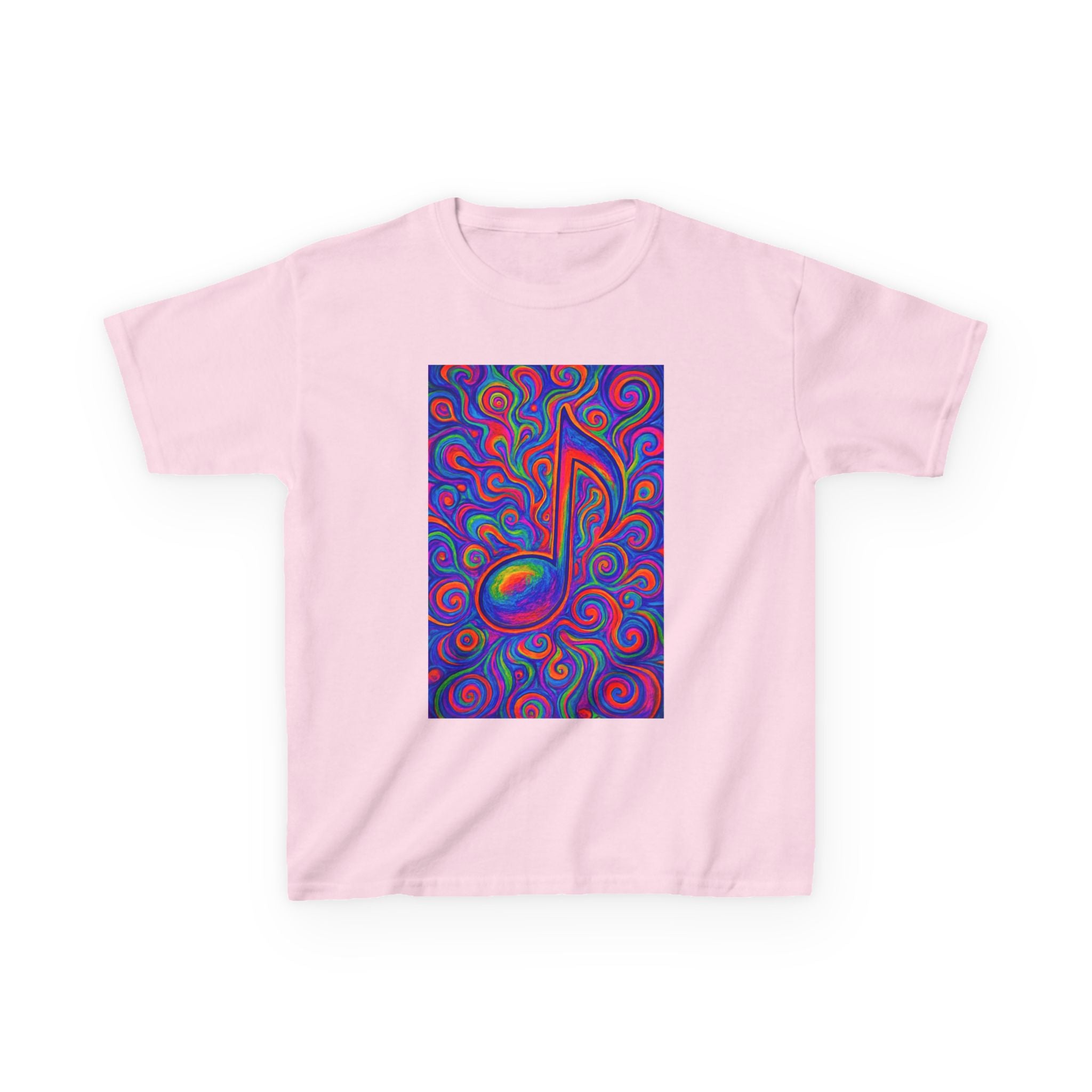 Kids T-Shirt — Colorful Music Note Tee