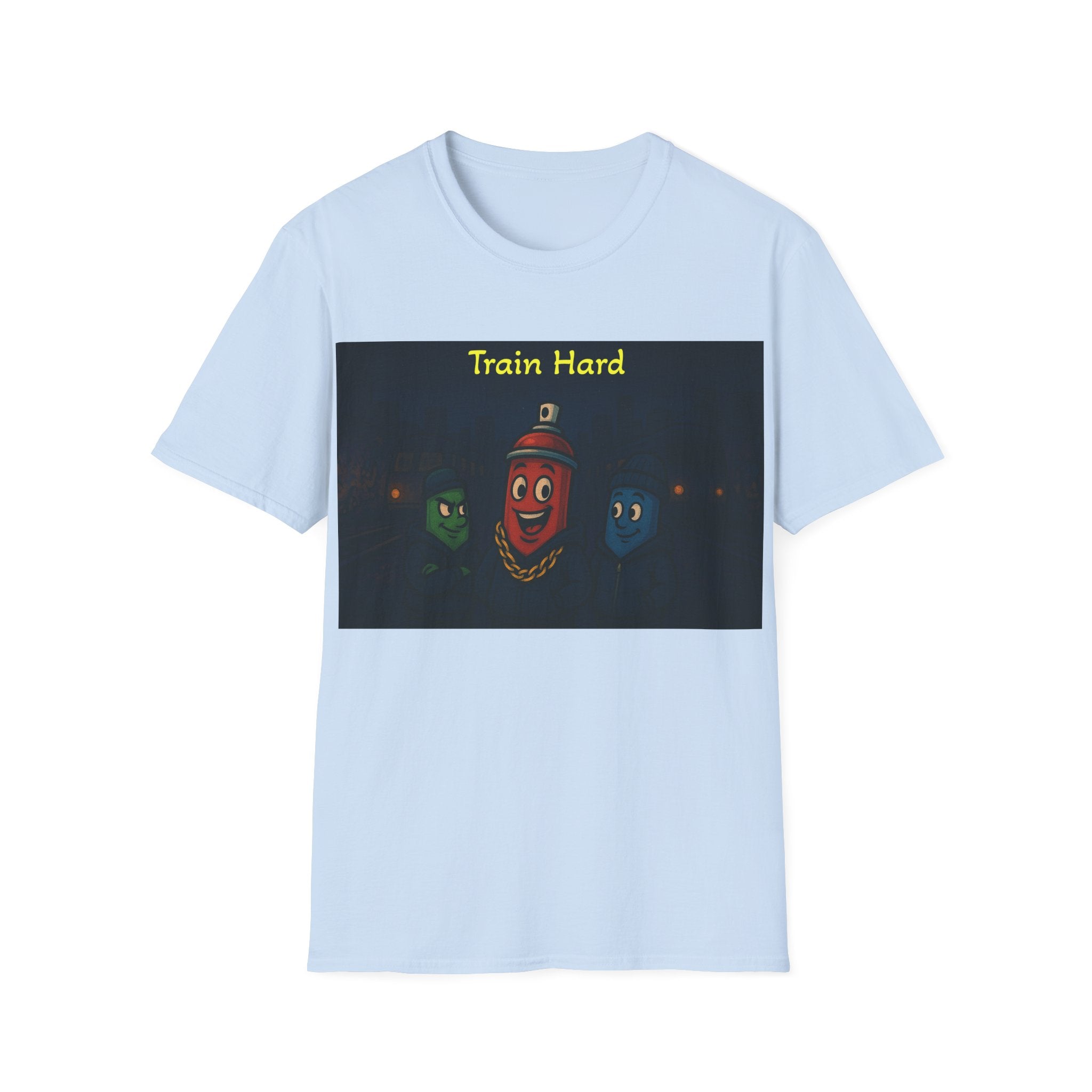 Graffiti Can 'Train Hard' T shirt