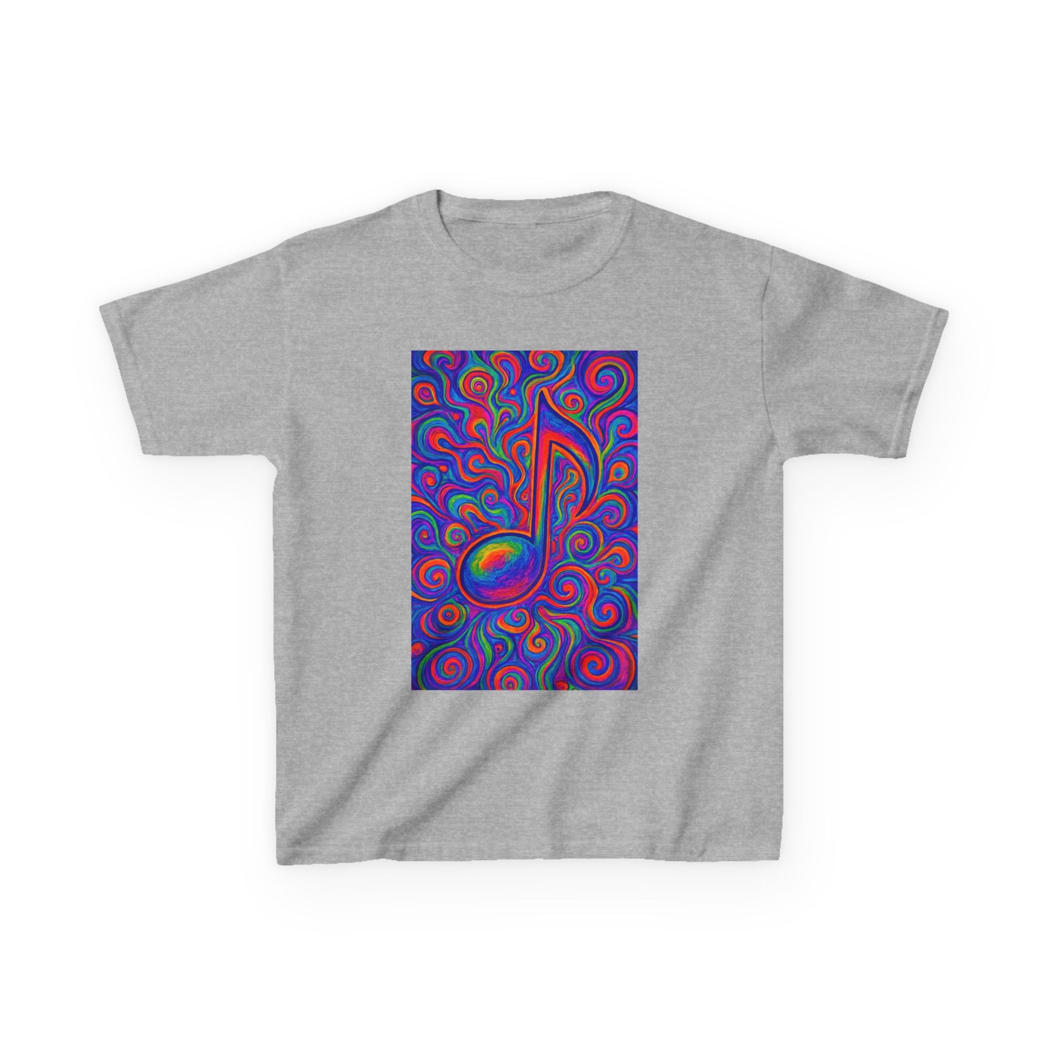 Kids T-Shirt — Colorful Music Note Tee