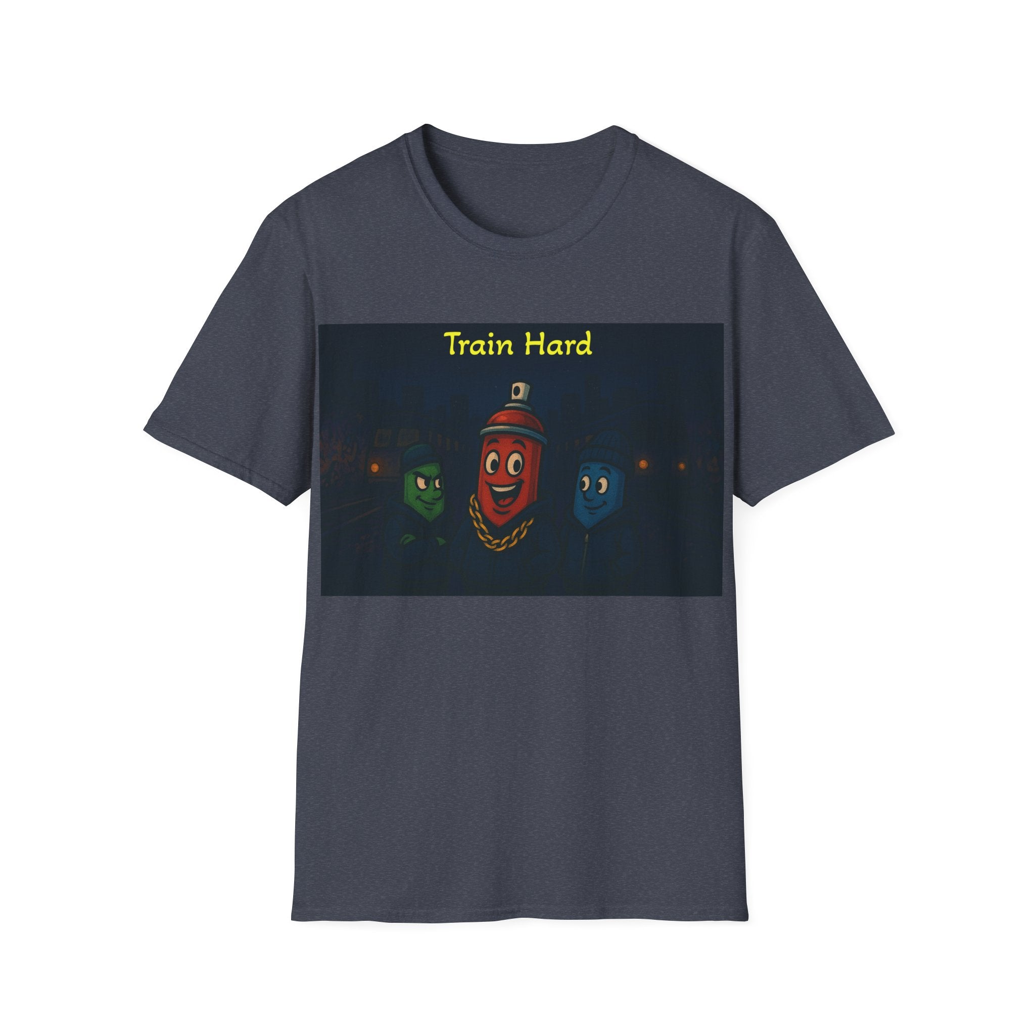 Graffiti Can 'Train Hard' T shirt