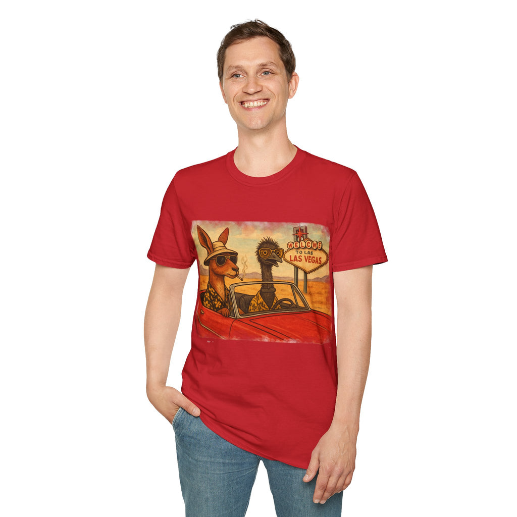 Fear and Loathing T-Shirt  Aussie Style with Kangaroo and Emu