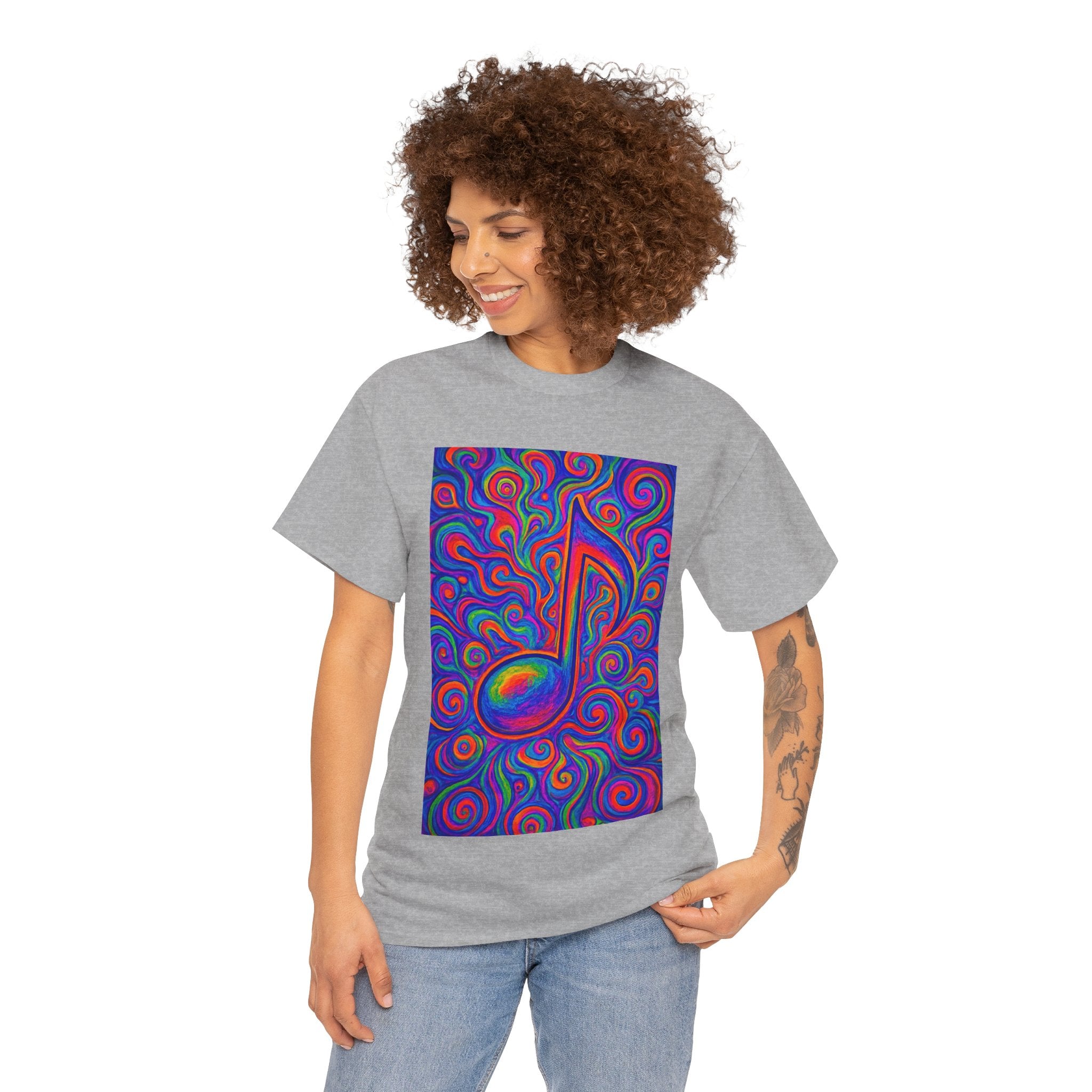 Psychedelic Music Note T-shirt