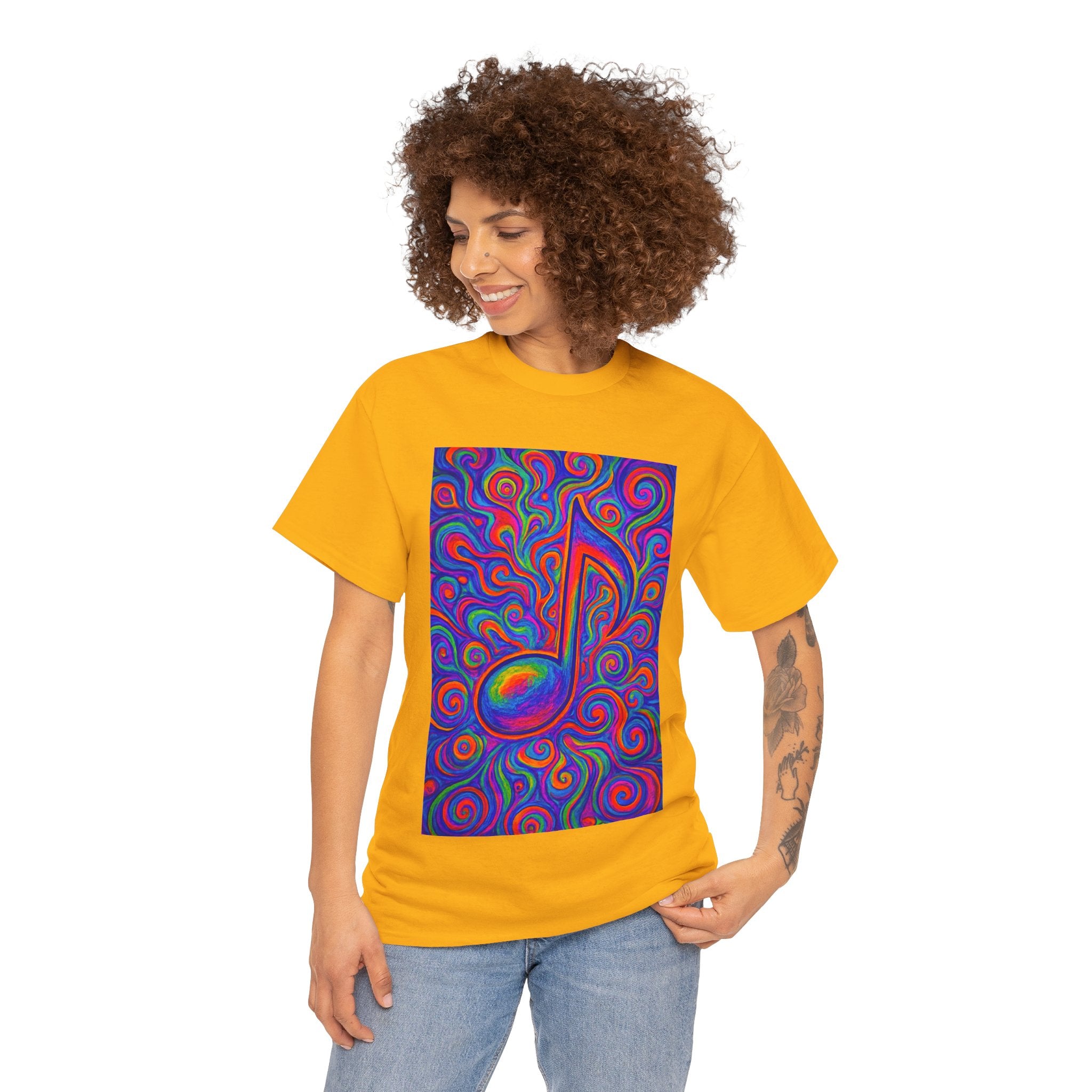 Psychedelic Music Note T-shirt