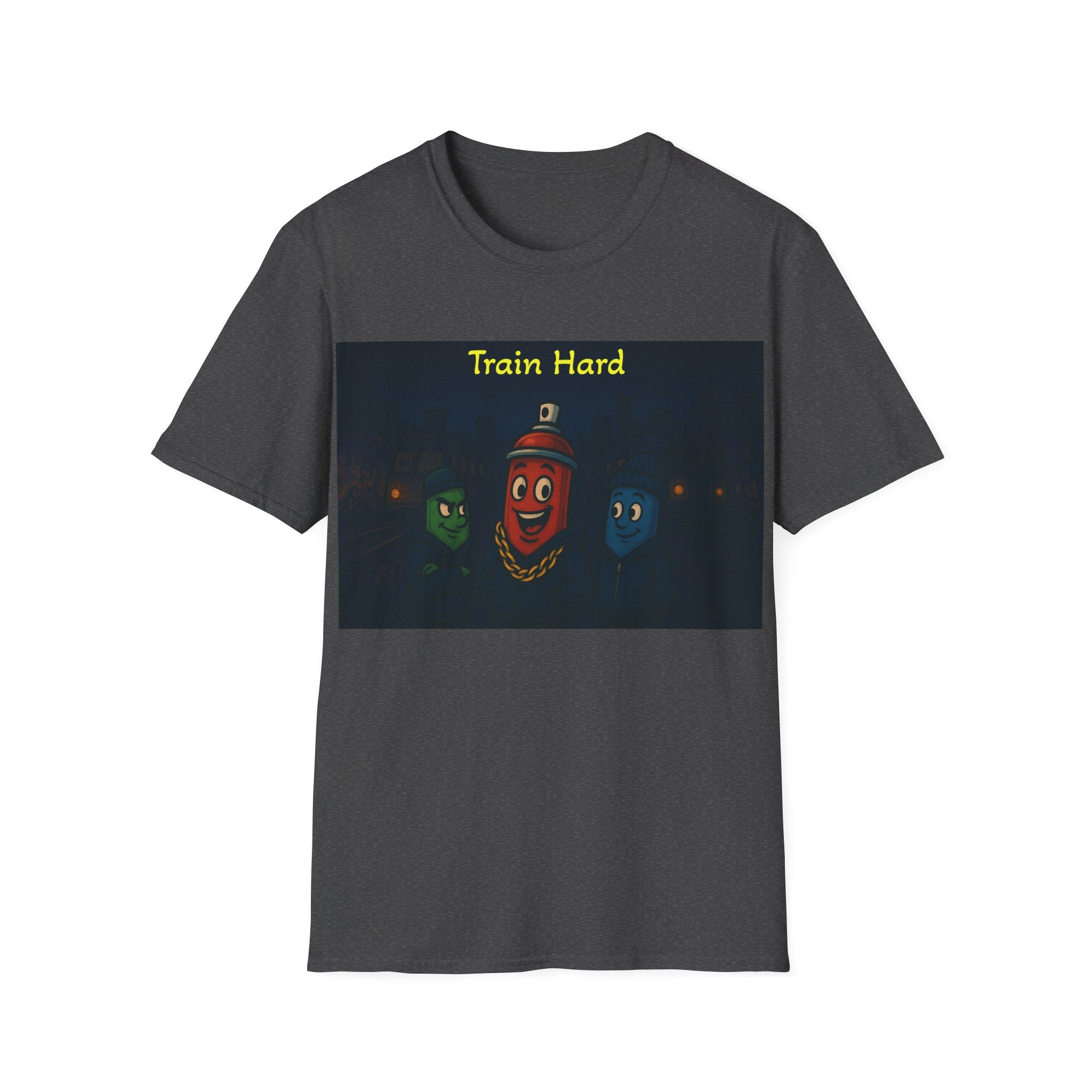 Graffiti Can 'Train Hard' T shirt