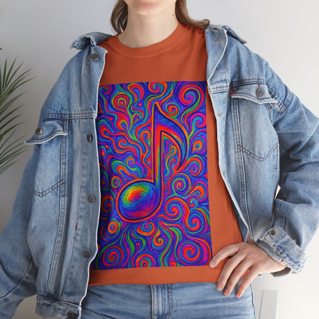 Psychedelic Music Note T-shirt