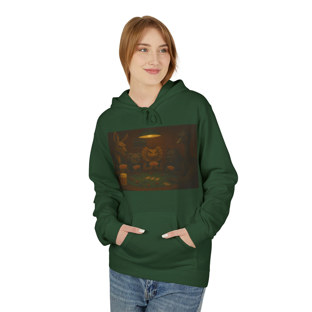 Australian Animals Playing Poker Hoodie