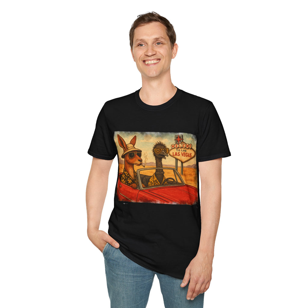 Fear and Loathing T-Shirt  Aussie Style with Kangaroo and Emu