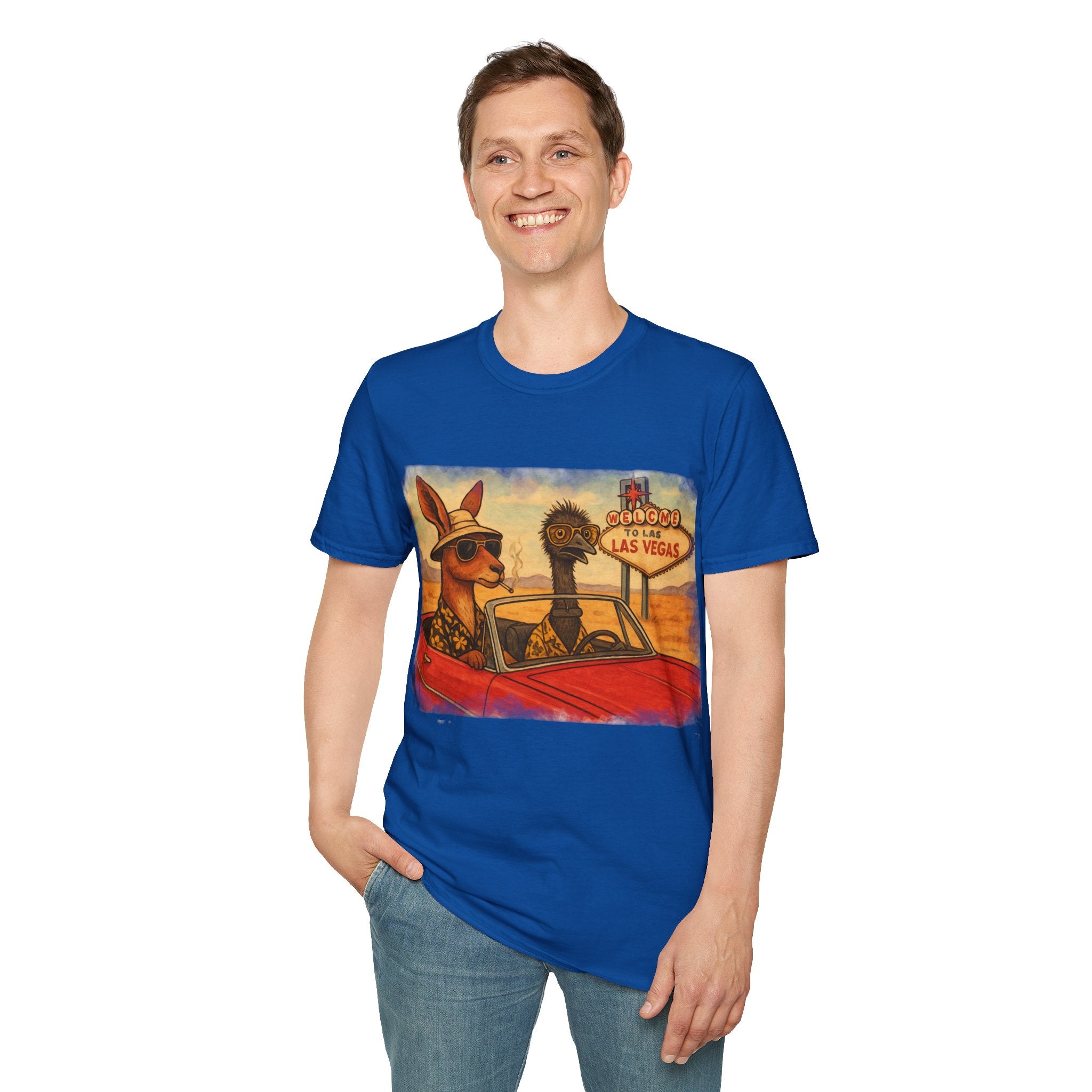 Fear and Loathing T-Shirt  Aussie Style with Kangaroo and Emu