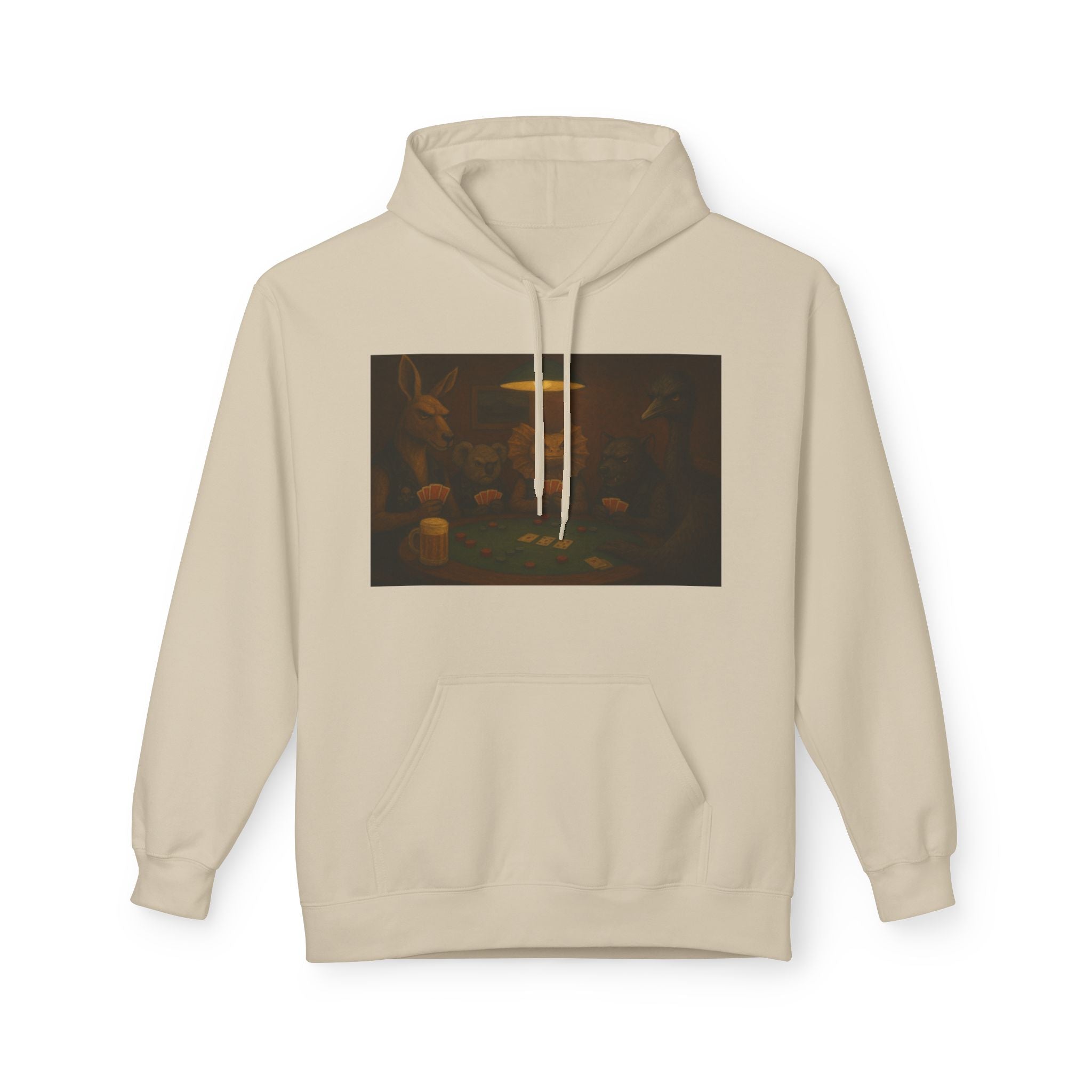 Australian Animals Playing Poker Hoodie