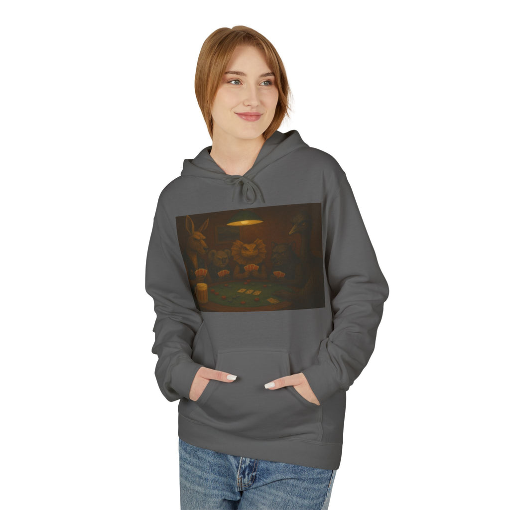 Australian Animals Playing Poker Hoodie