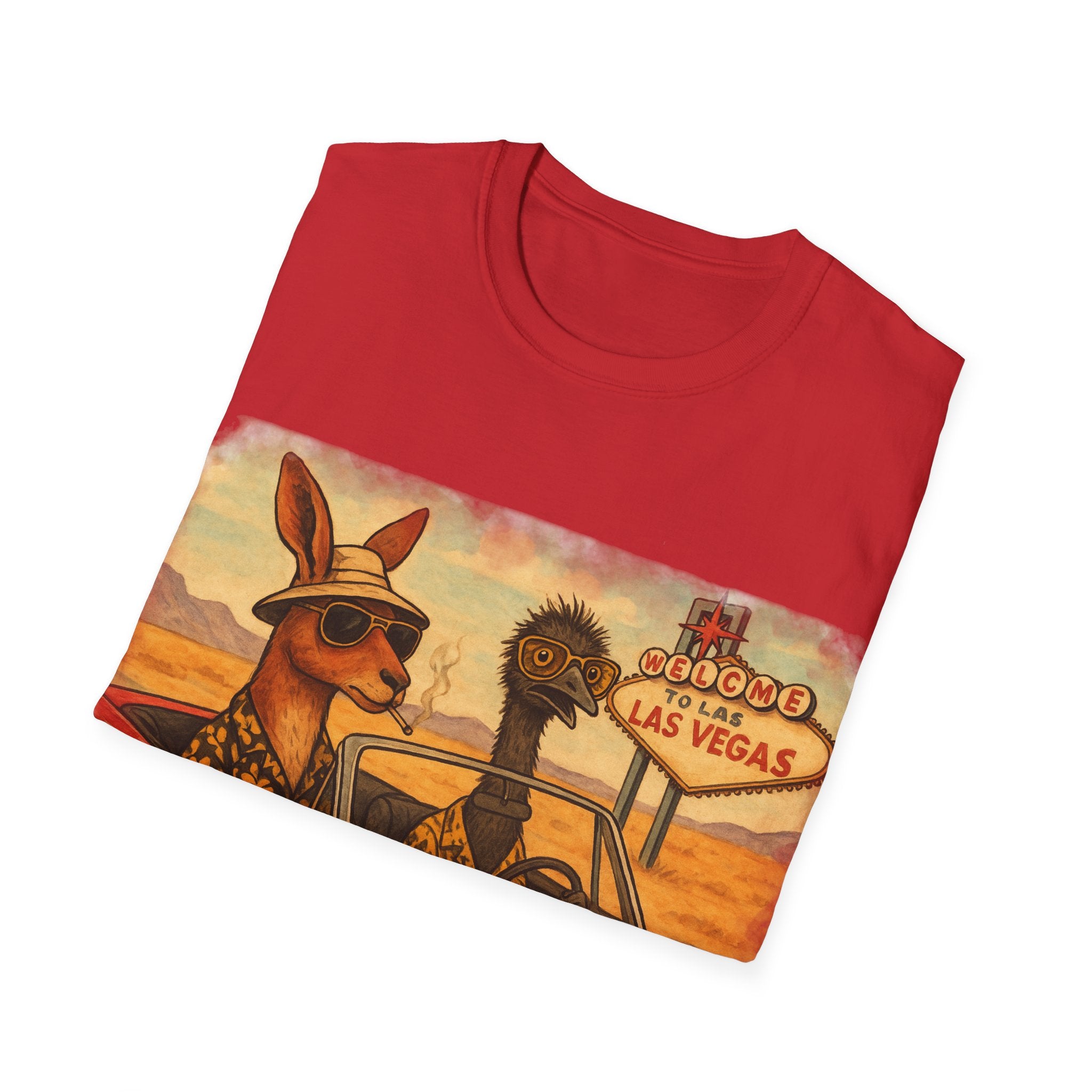 Fear and Loathing T-Shirt  Aussie Style with Kangaroo and Emu
