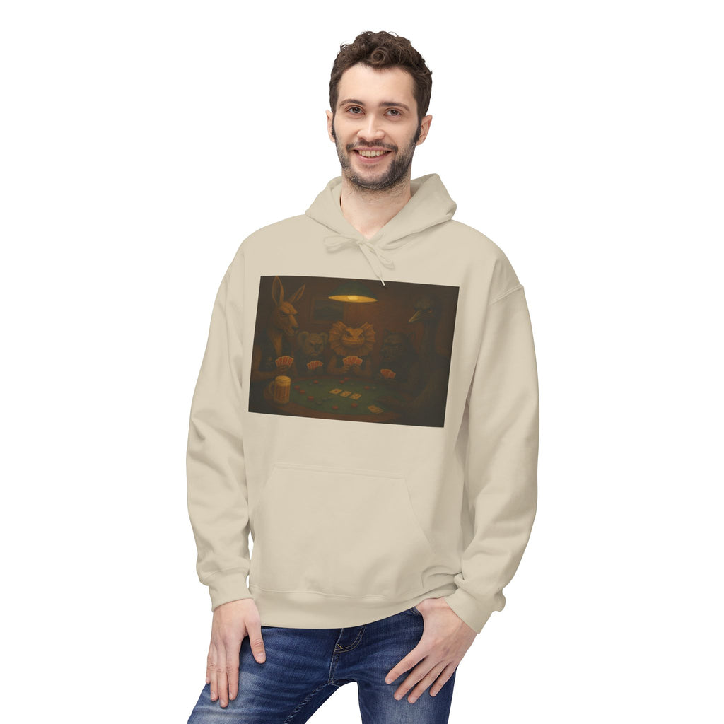 Australian Animals Playing Poker Hoodie