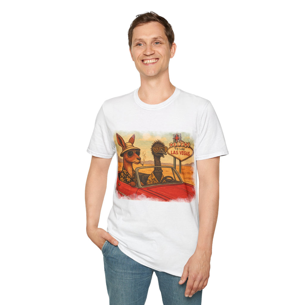 Fear and Loathing T-Shirt  Aussie Style with Kangaroo and Emu