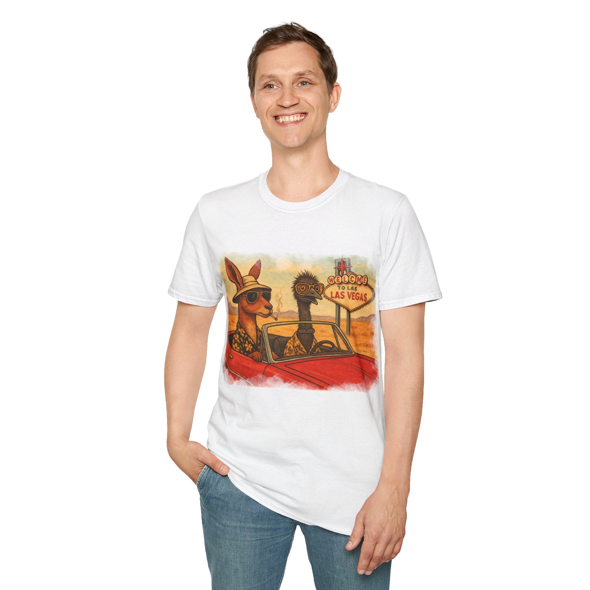 Fear and Loathing T-Shirt  Aussie Style with Kangaroo and Emu