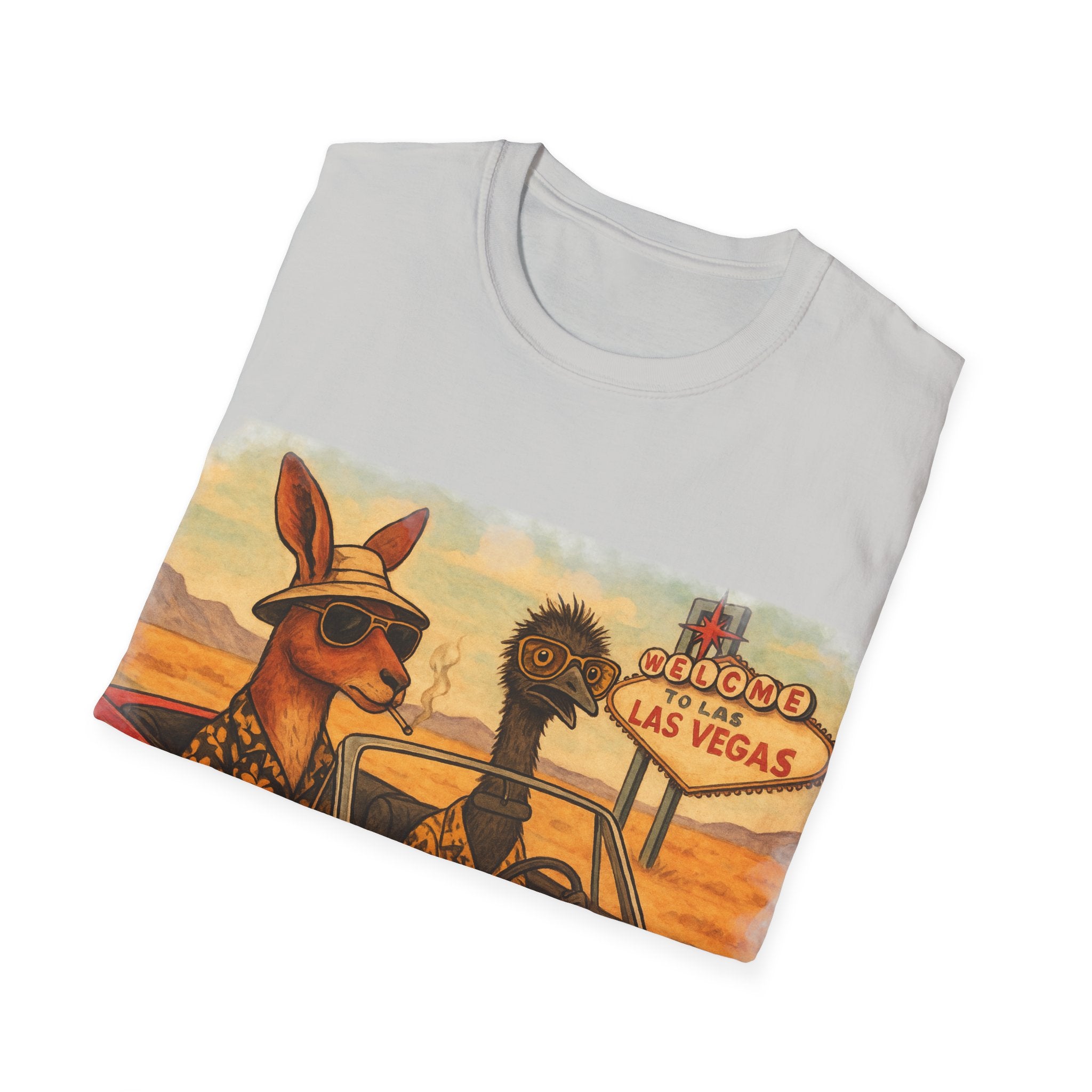 Fear and Loathing T-Shirt  Aussie Style with Kangaroo and Emu