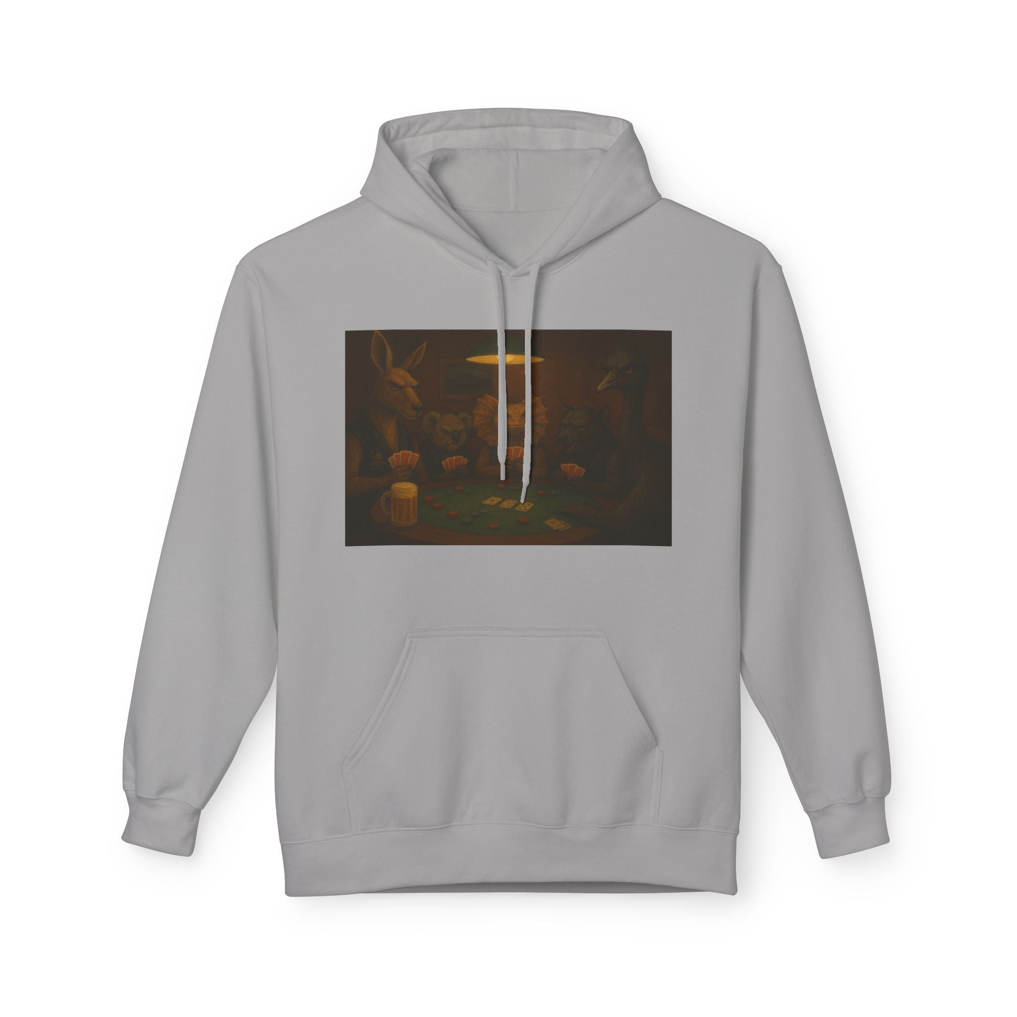 Australian Animals Playing Poker Hoodie