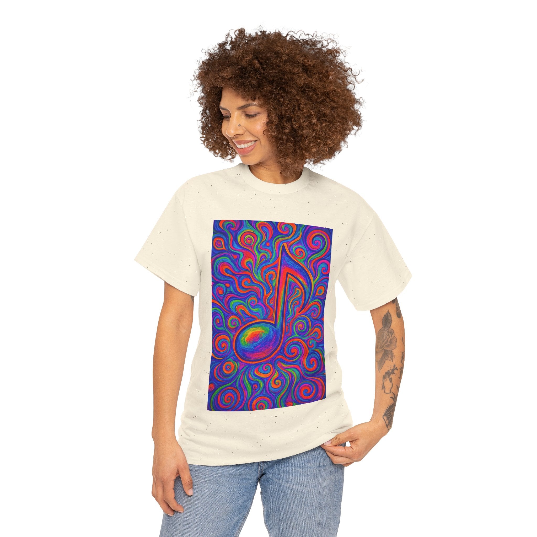Psychedelic Music Note T-shirt