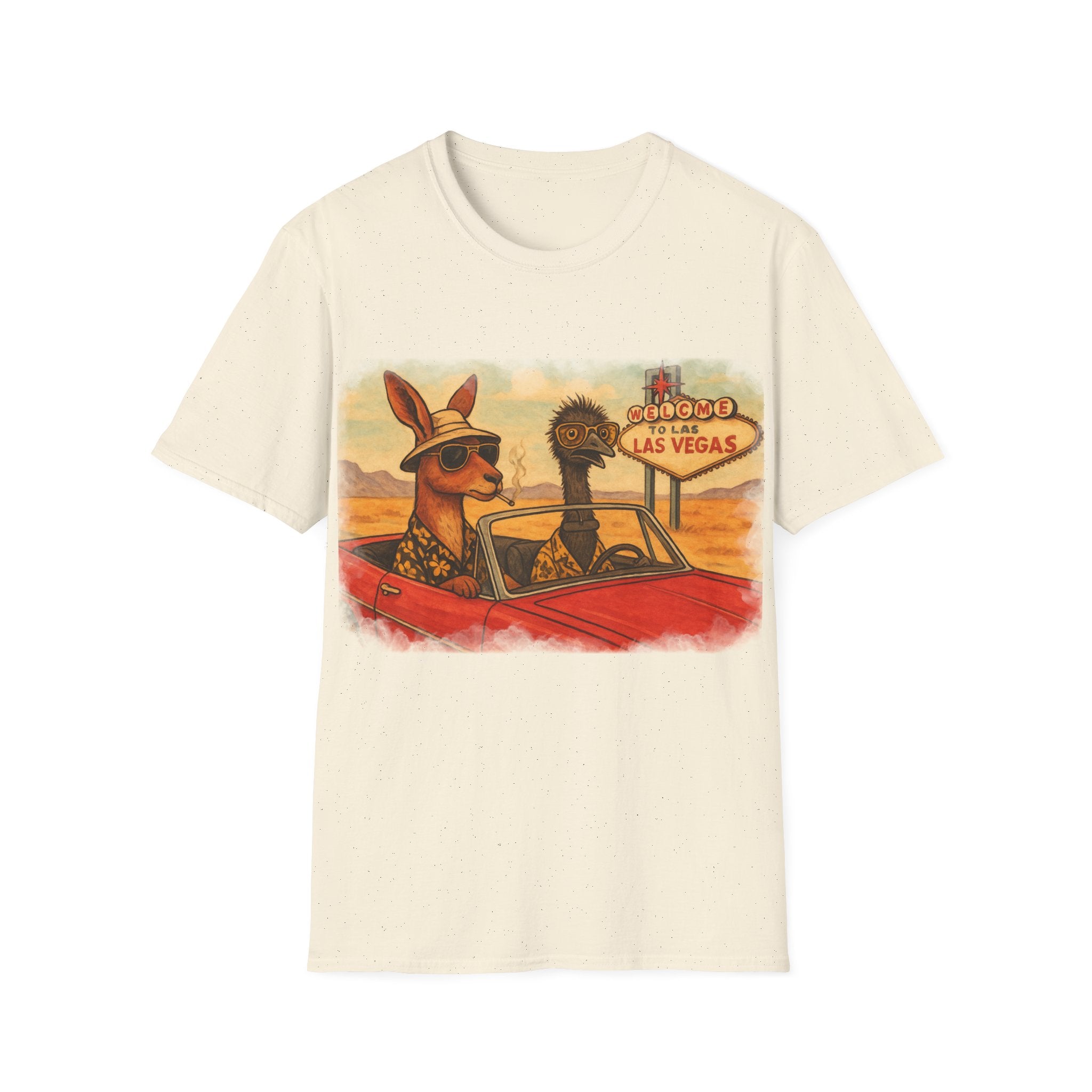 Fear and Loathing T-Shirt  Aussie Style with Kangaroo and Emu