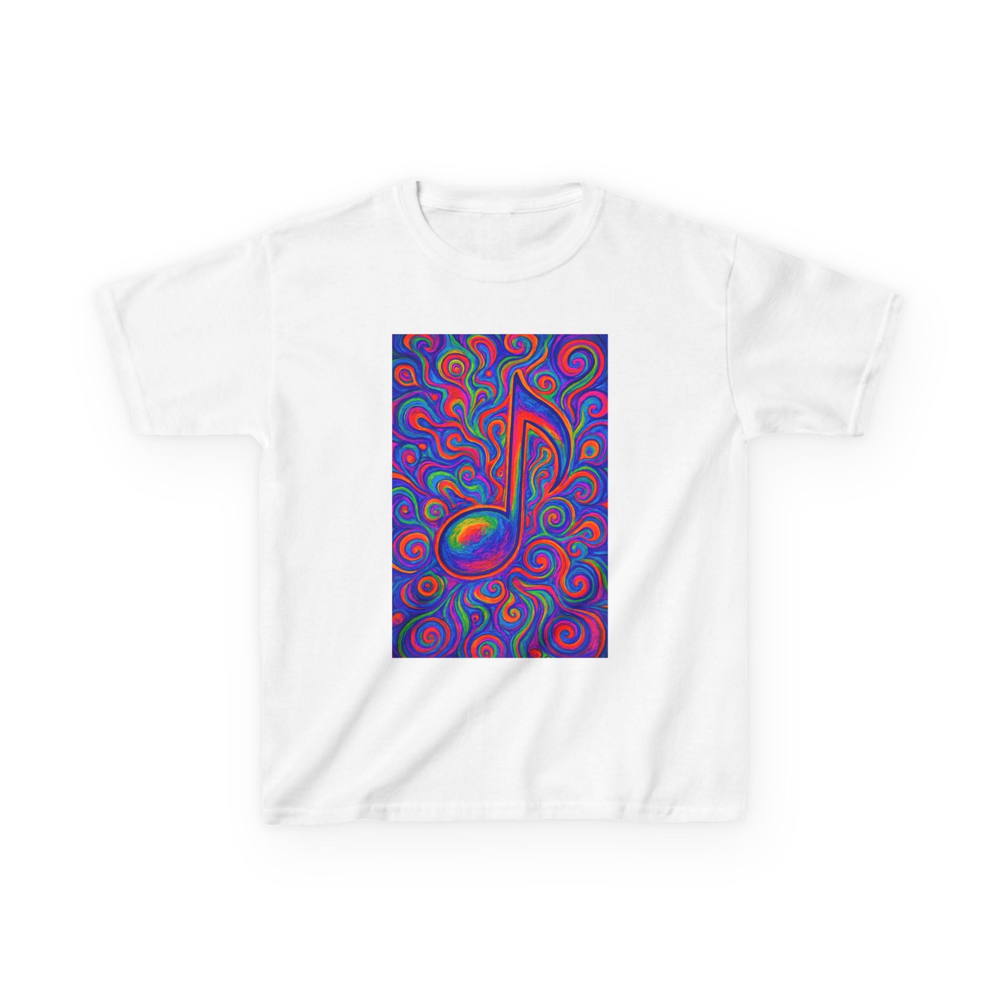 Kids T-Shirt — Colorful Music Note Tee