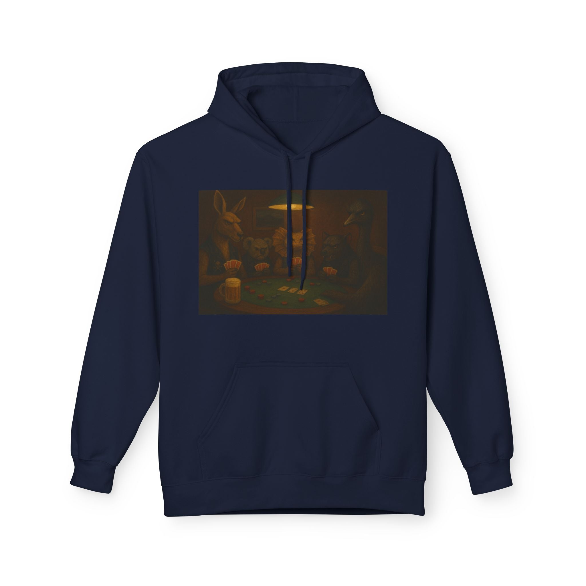 Australian Animals Playing Poker Hoodie