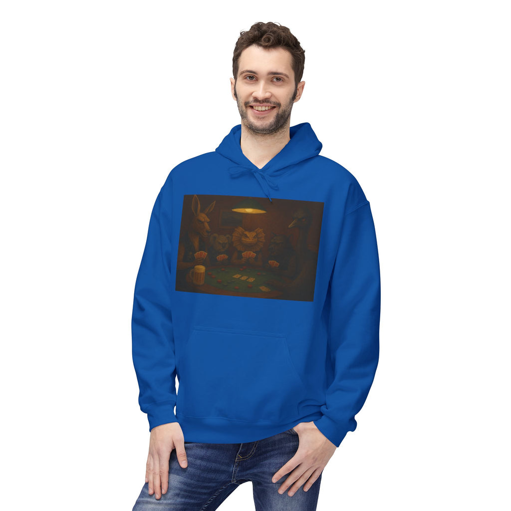 Australian Animals Playing Poker Hoodie