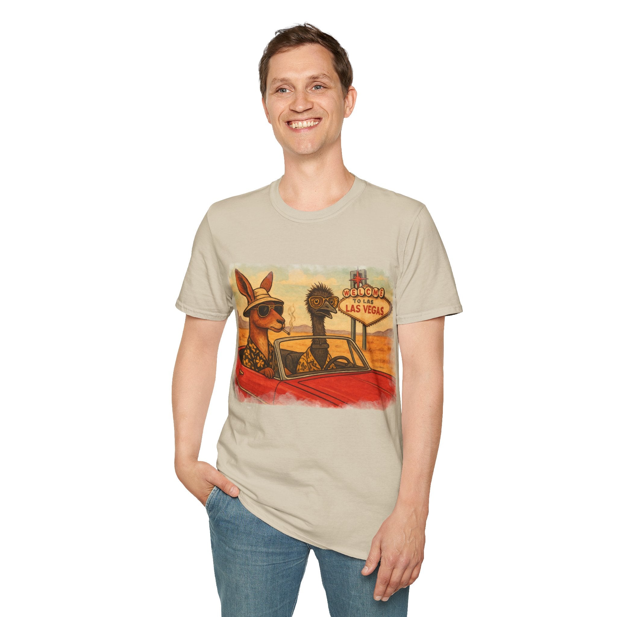 Fear and Loathing T-Shirt  Aussie Style with Kangaroo and Emu