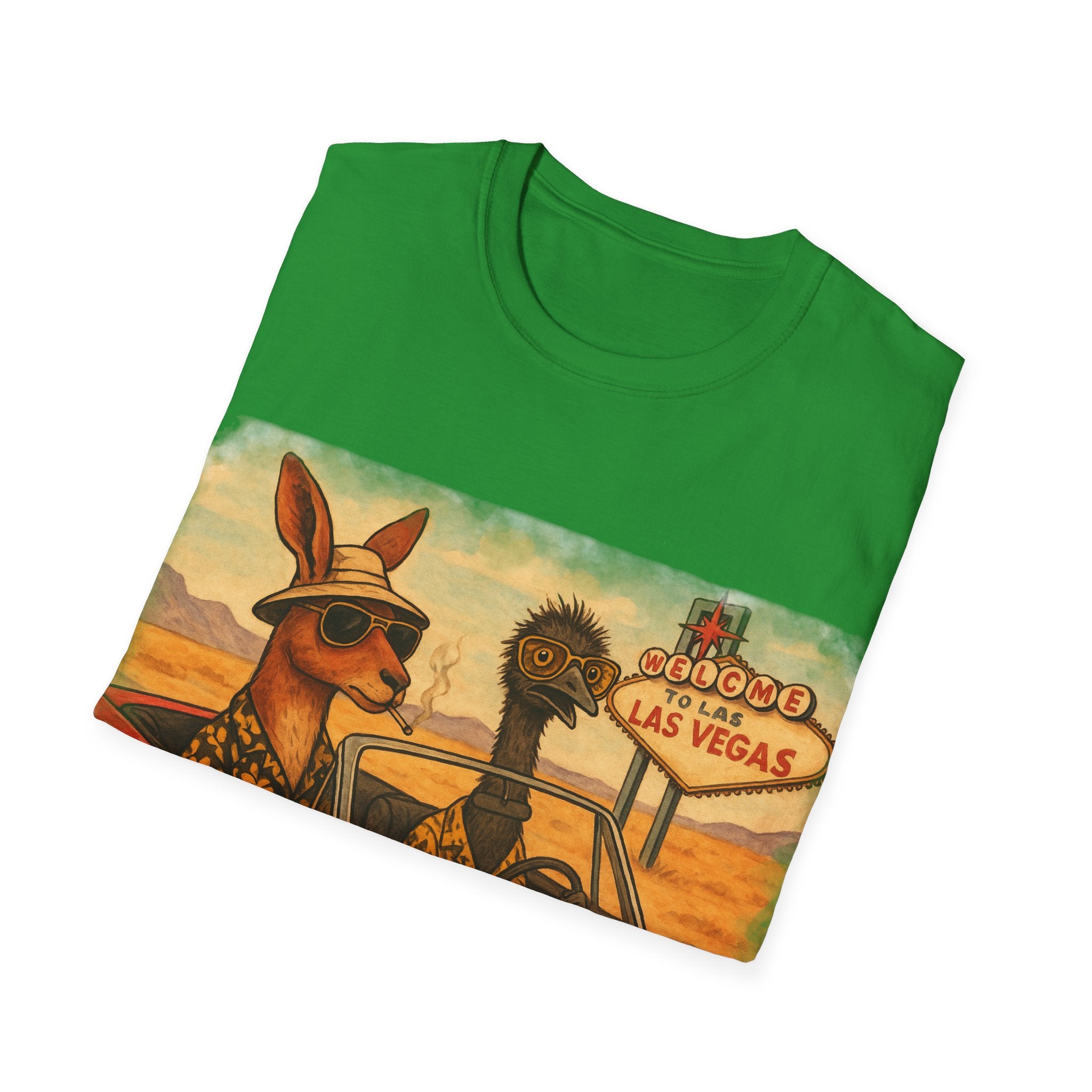 Fear and Loathing T-Shirt  Aussie Style with Kangaroo and Emu