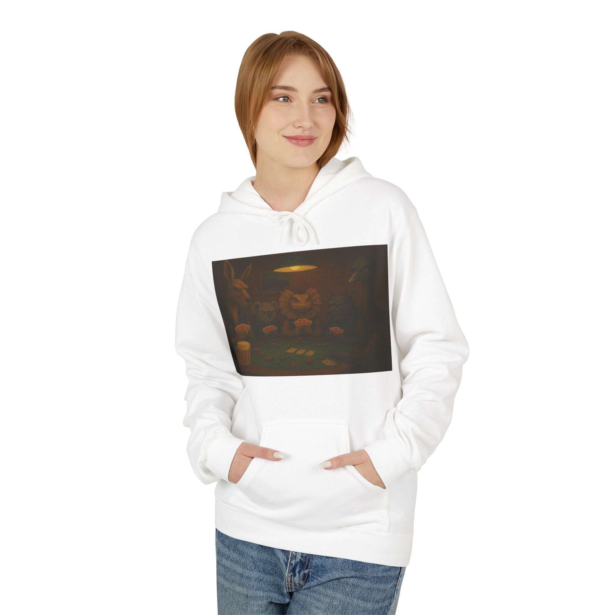 Australian Animals Playing Poker Hoodie