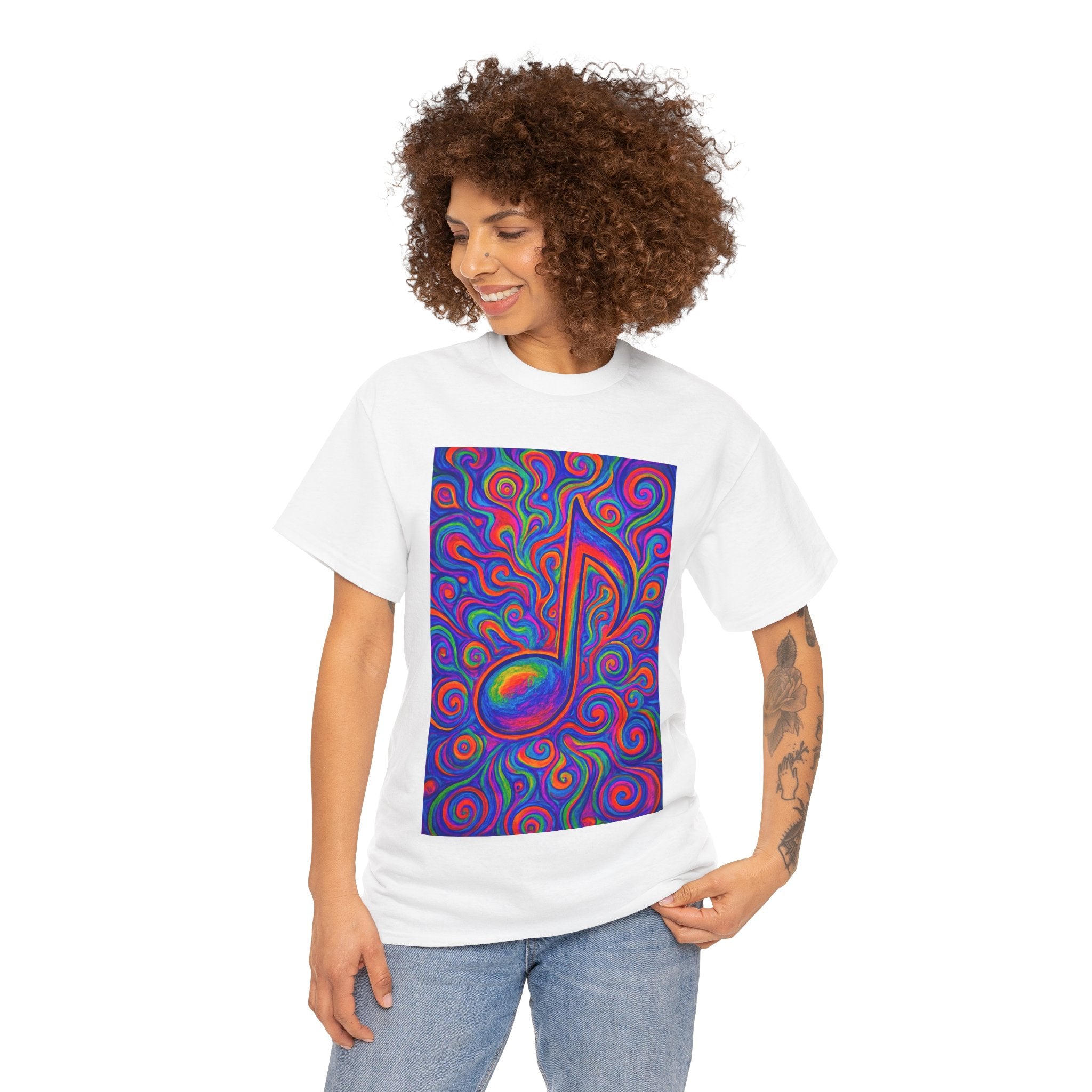 Psychedelic Music Note T-shirt