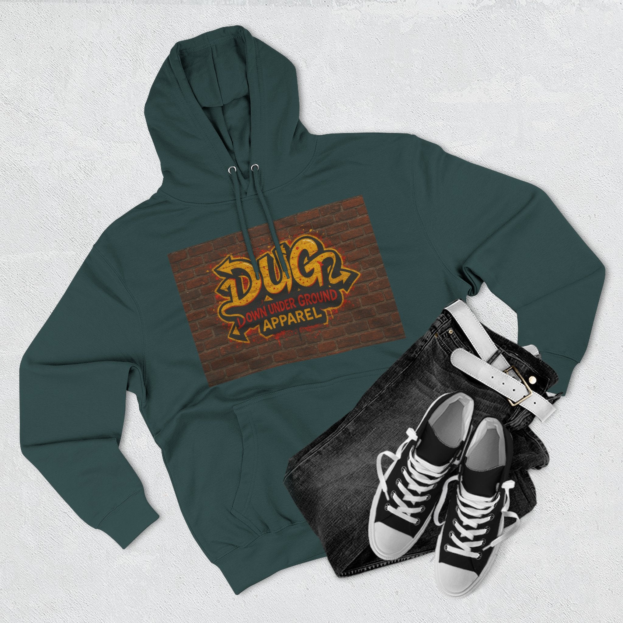 Down Under Ground Graffiti Hip Hop Hoodie