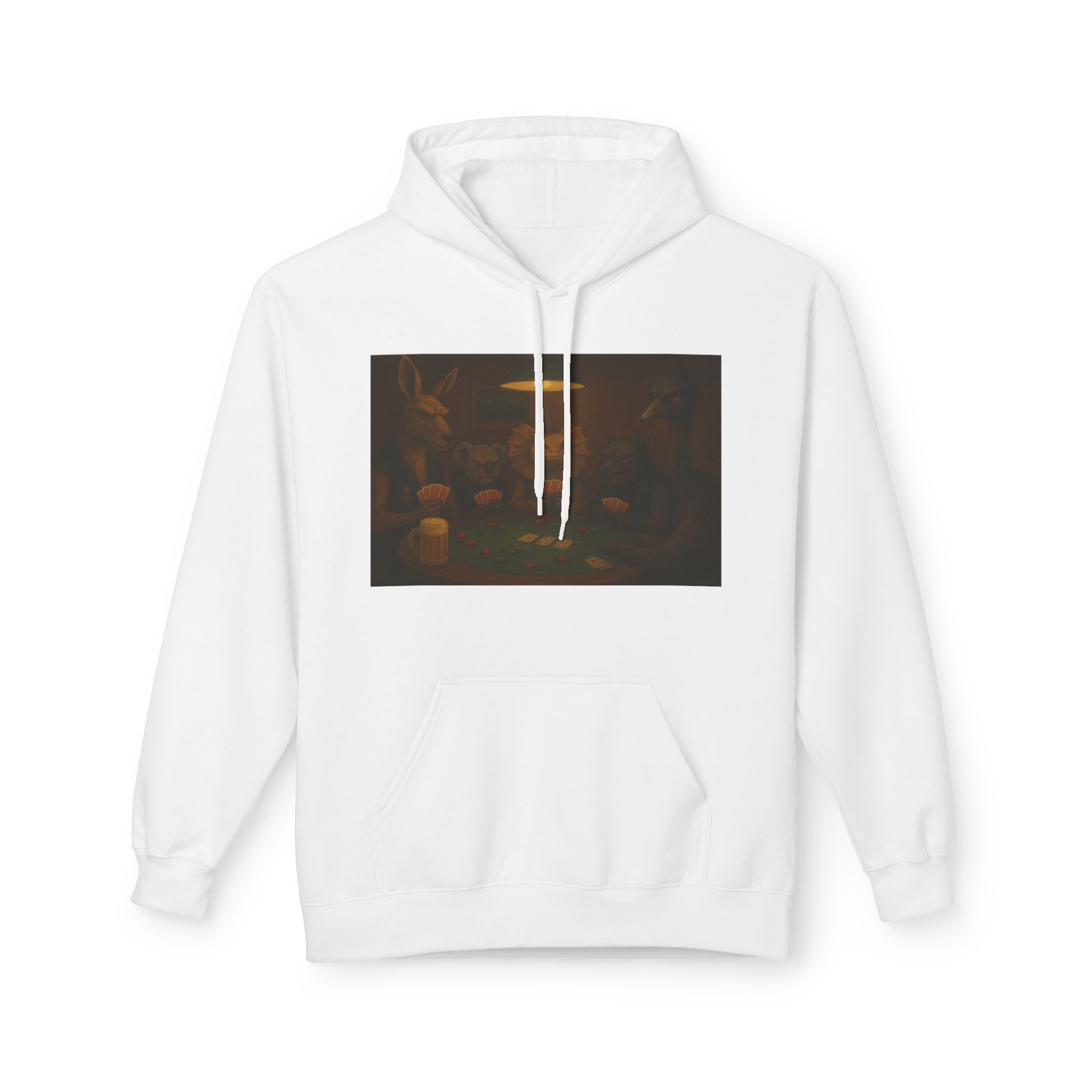 Australian Animals Playing Poker Hoodie