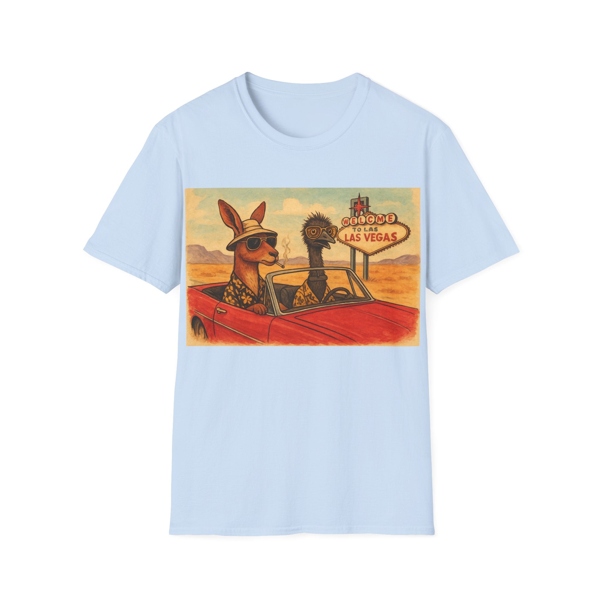 Fear and Loathing T-Shirt  Aussie Style with Kangaroo and Emu