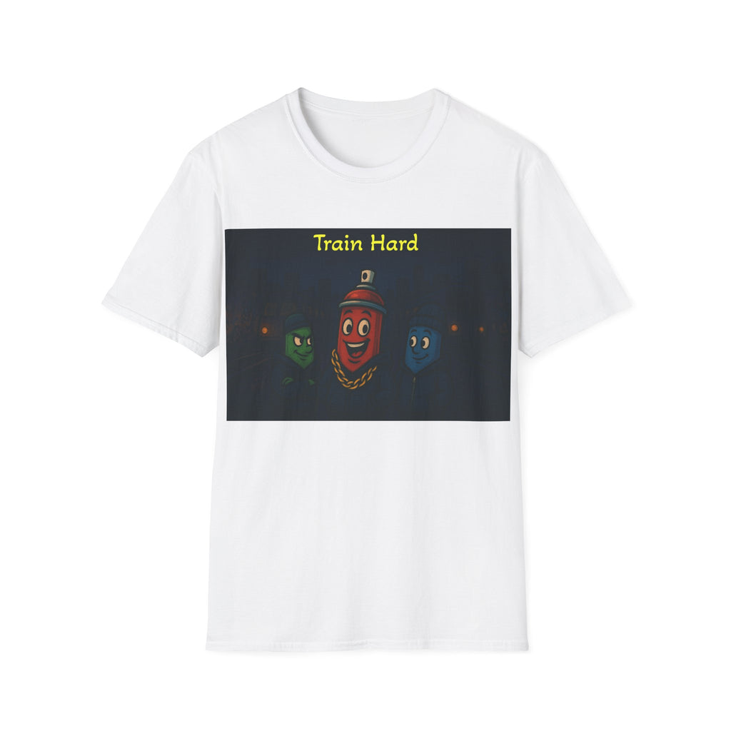 Graffiti Can 'Train Hard' T shirt